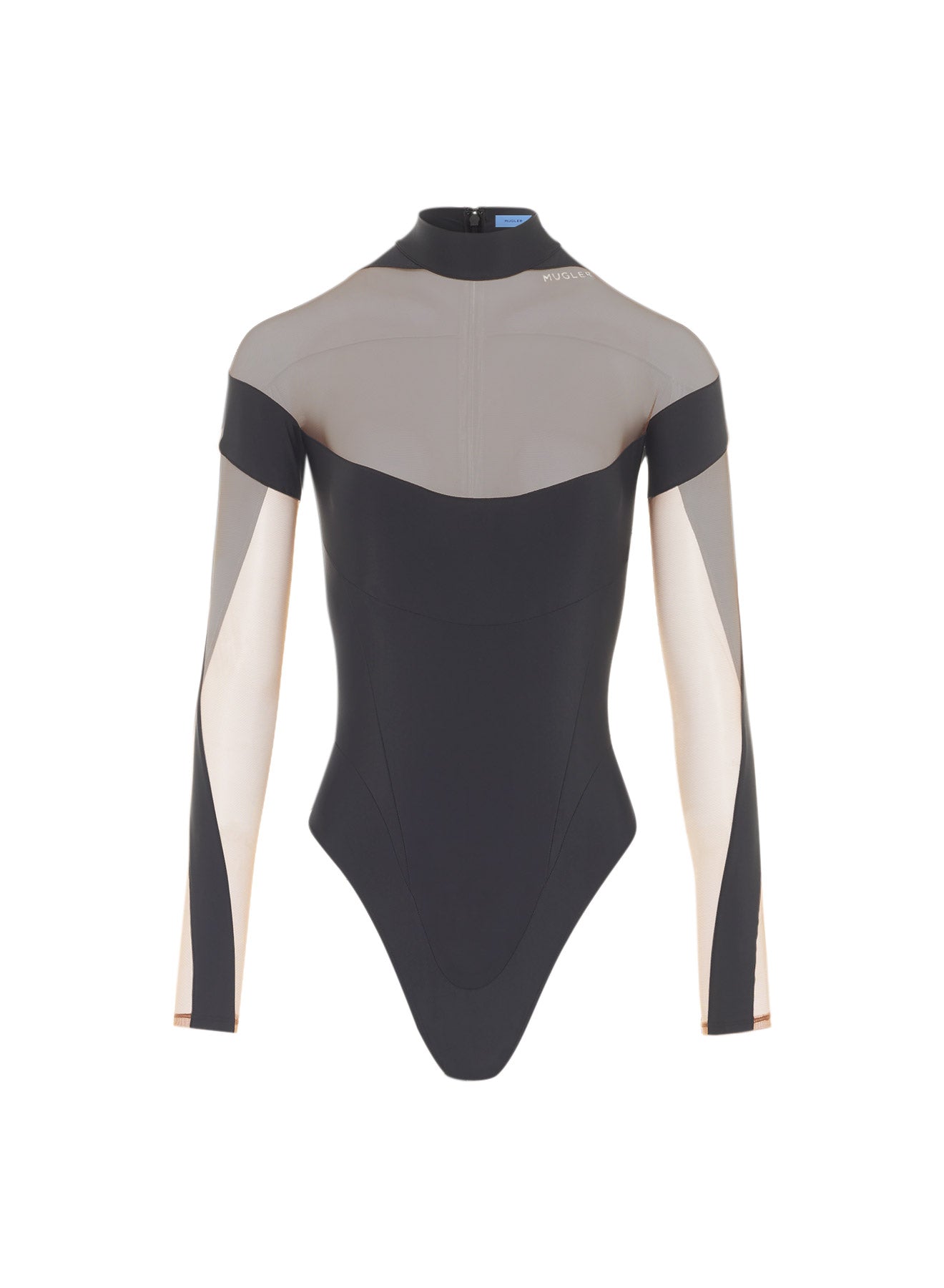 Illusion neckline bodysuit