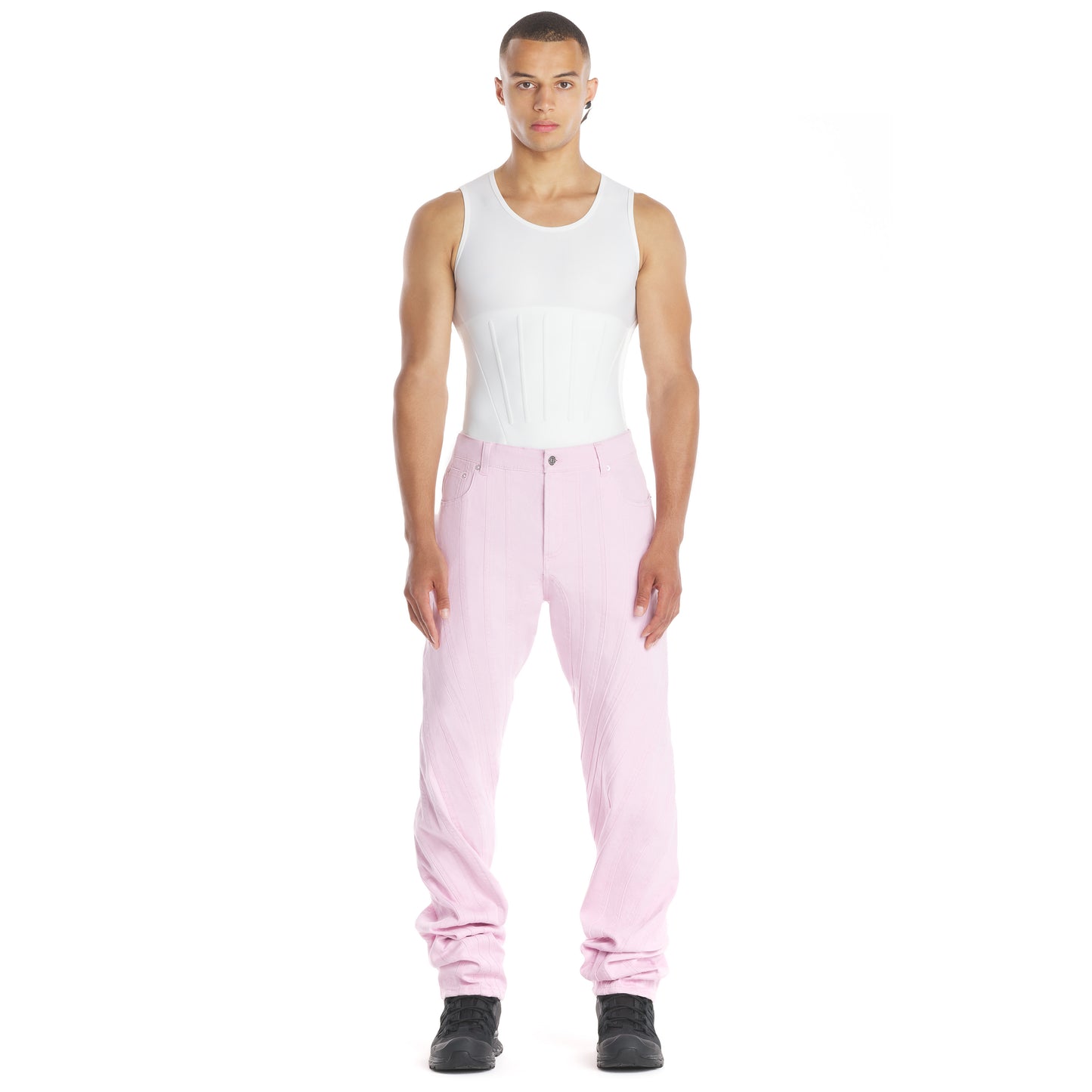 Corseted tank top