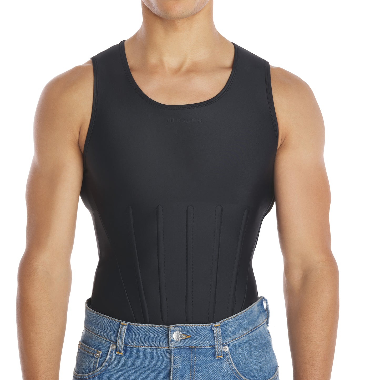 Corseted tank top