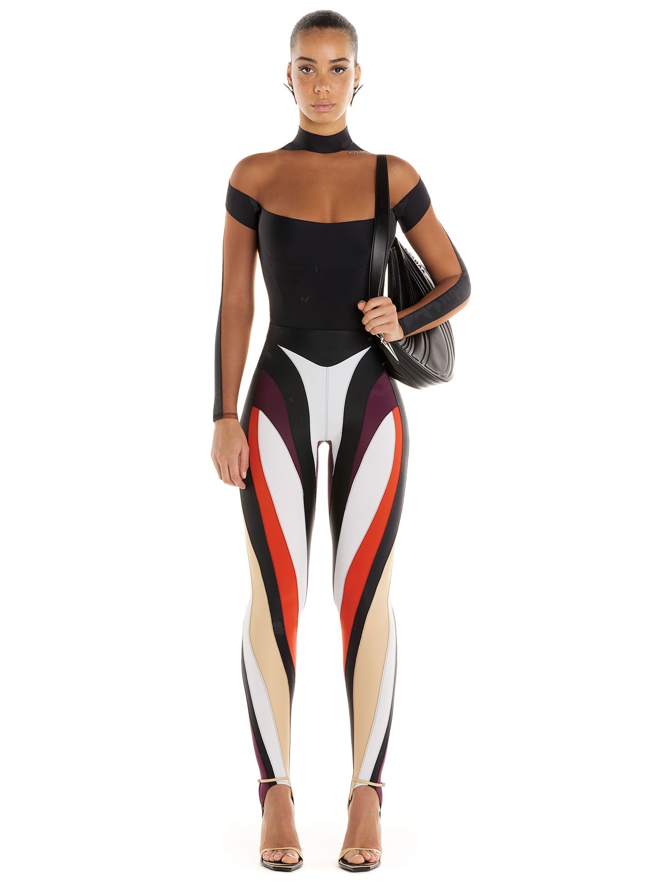 Illusion neckline bodysuit