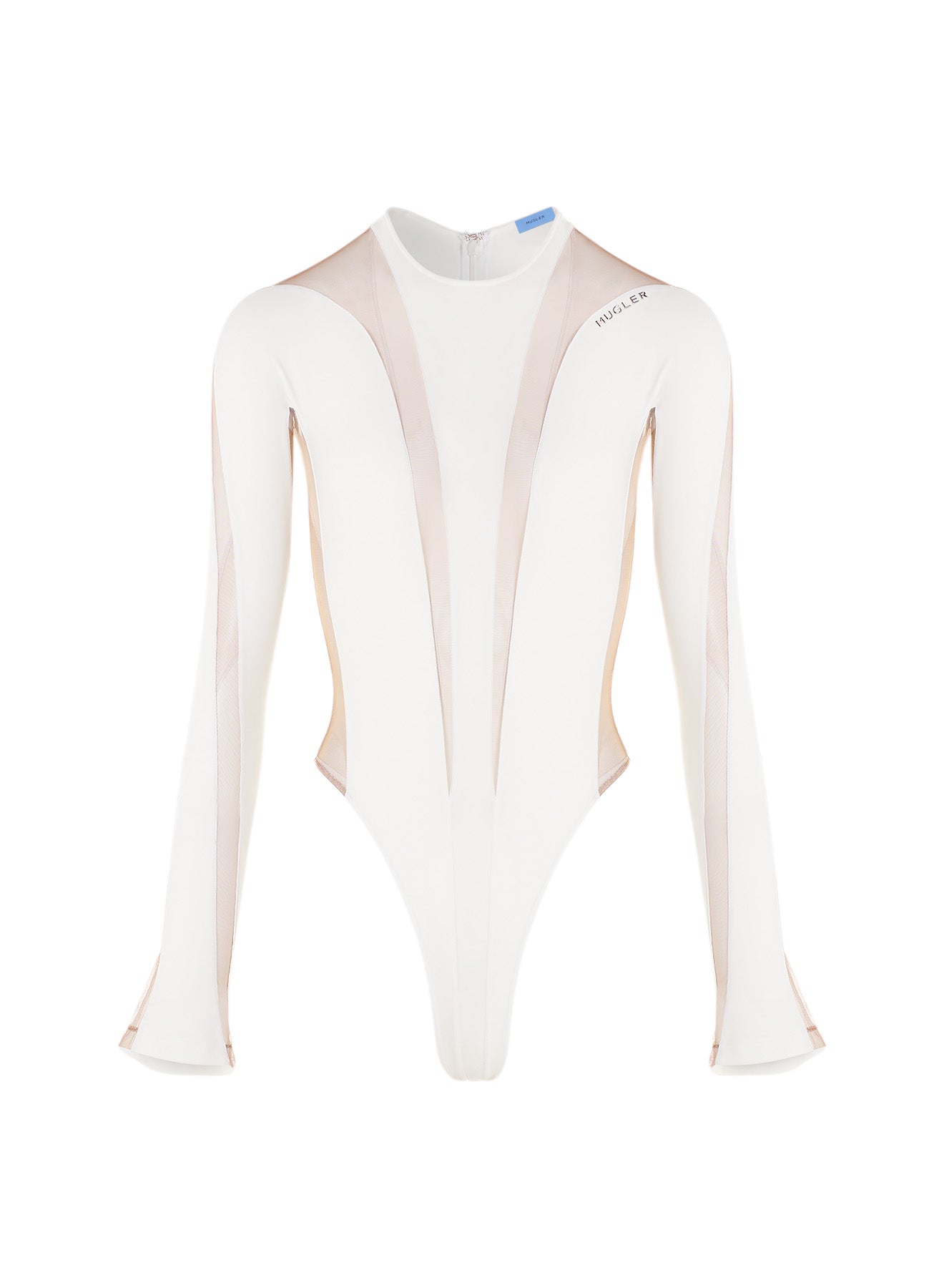 white illusion shaping bodysuit  MUGLER Official Website – Mugler