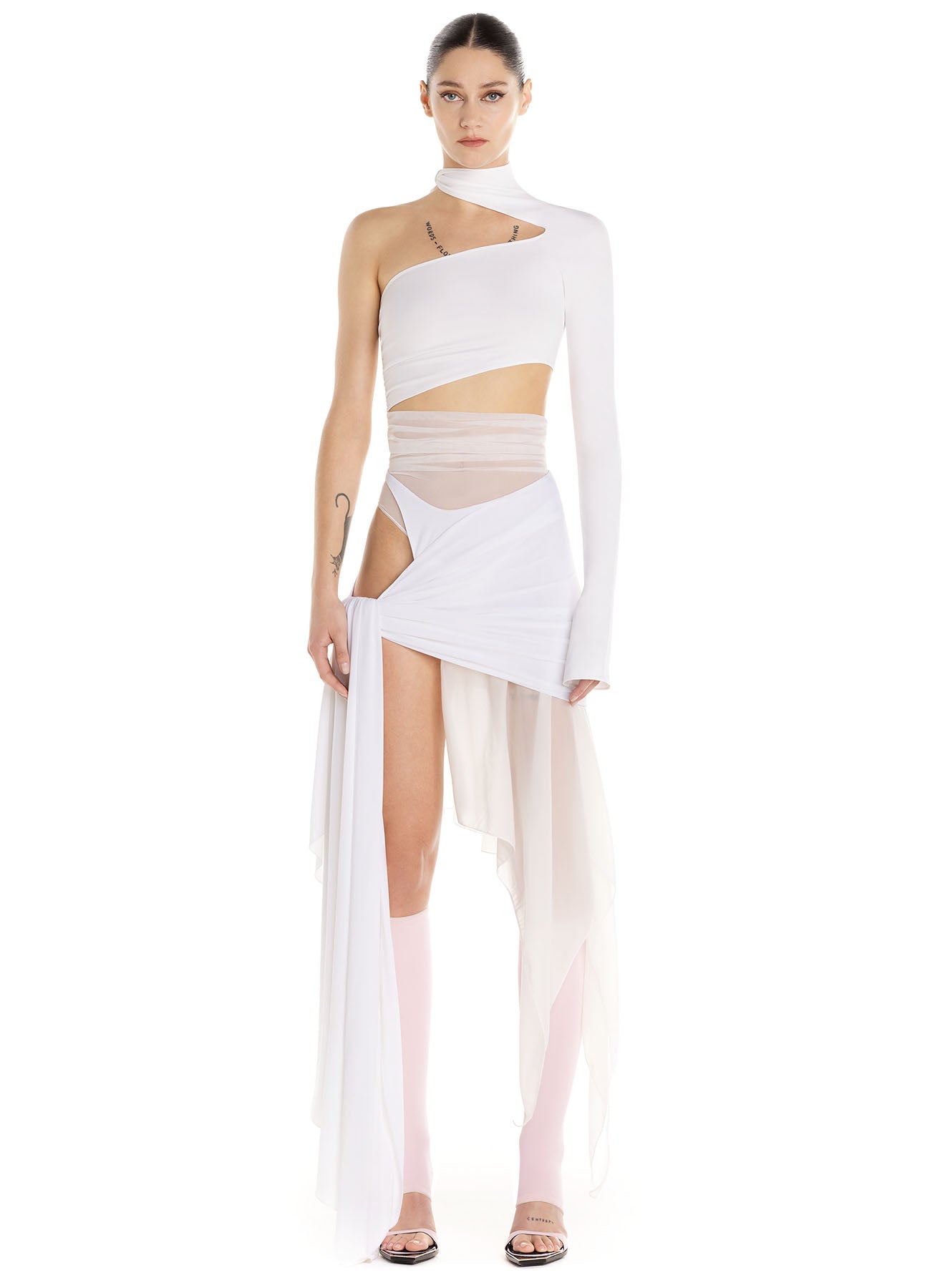Cut-out illusion bodysuit
