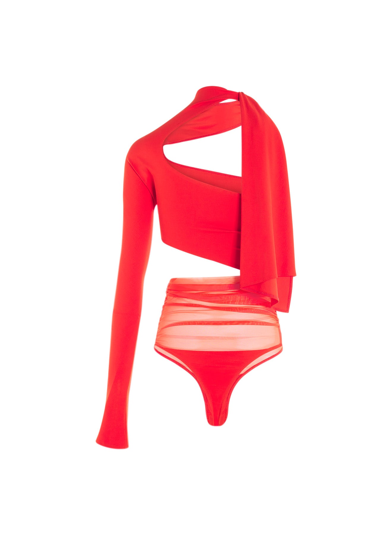 Cut-out illusion bodysuit
