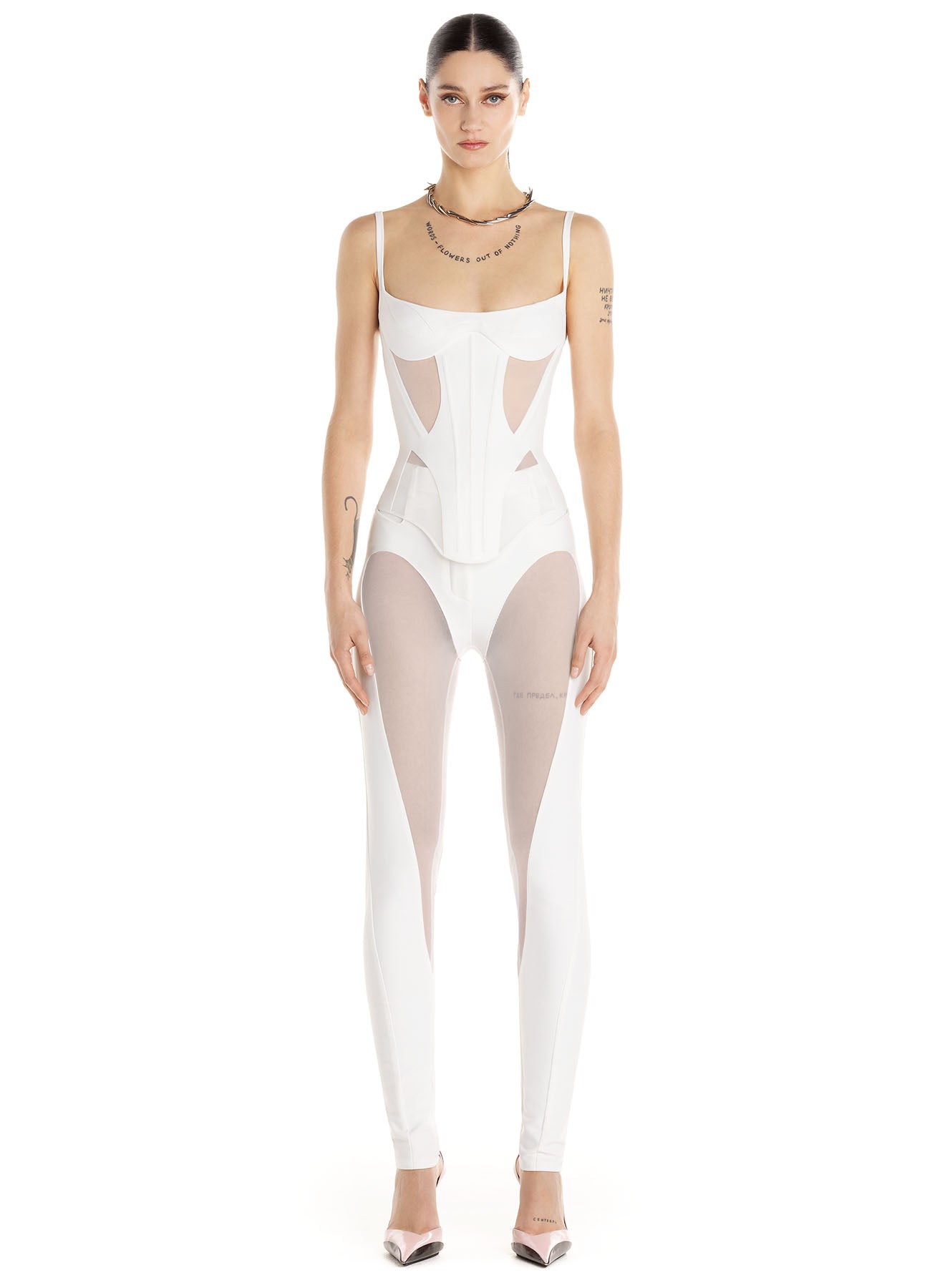 Bonded illusion corset