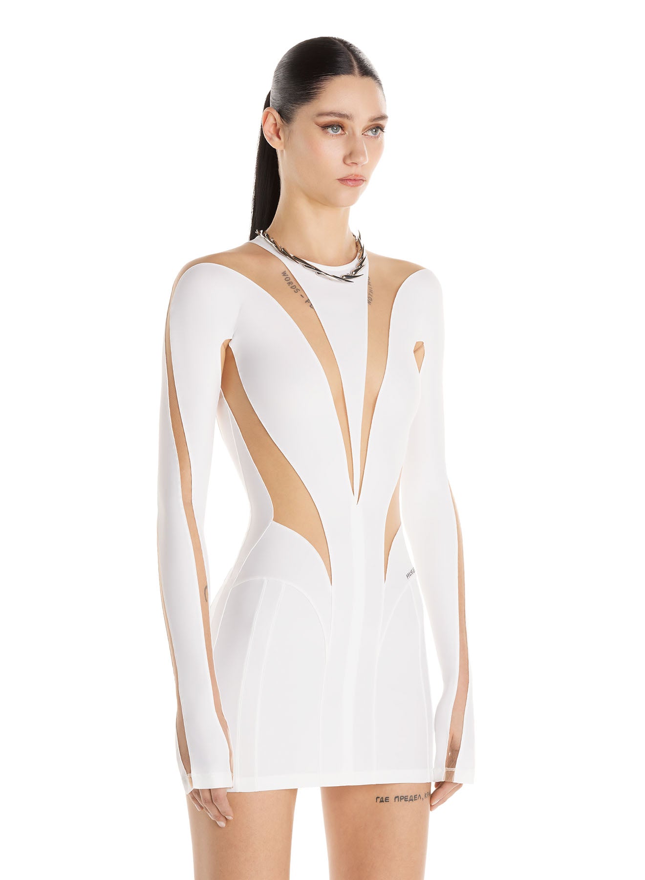 Body shaping illusion dress