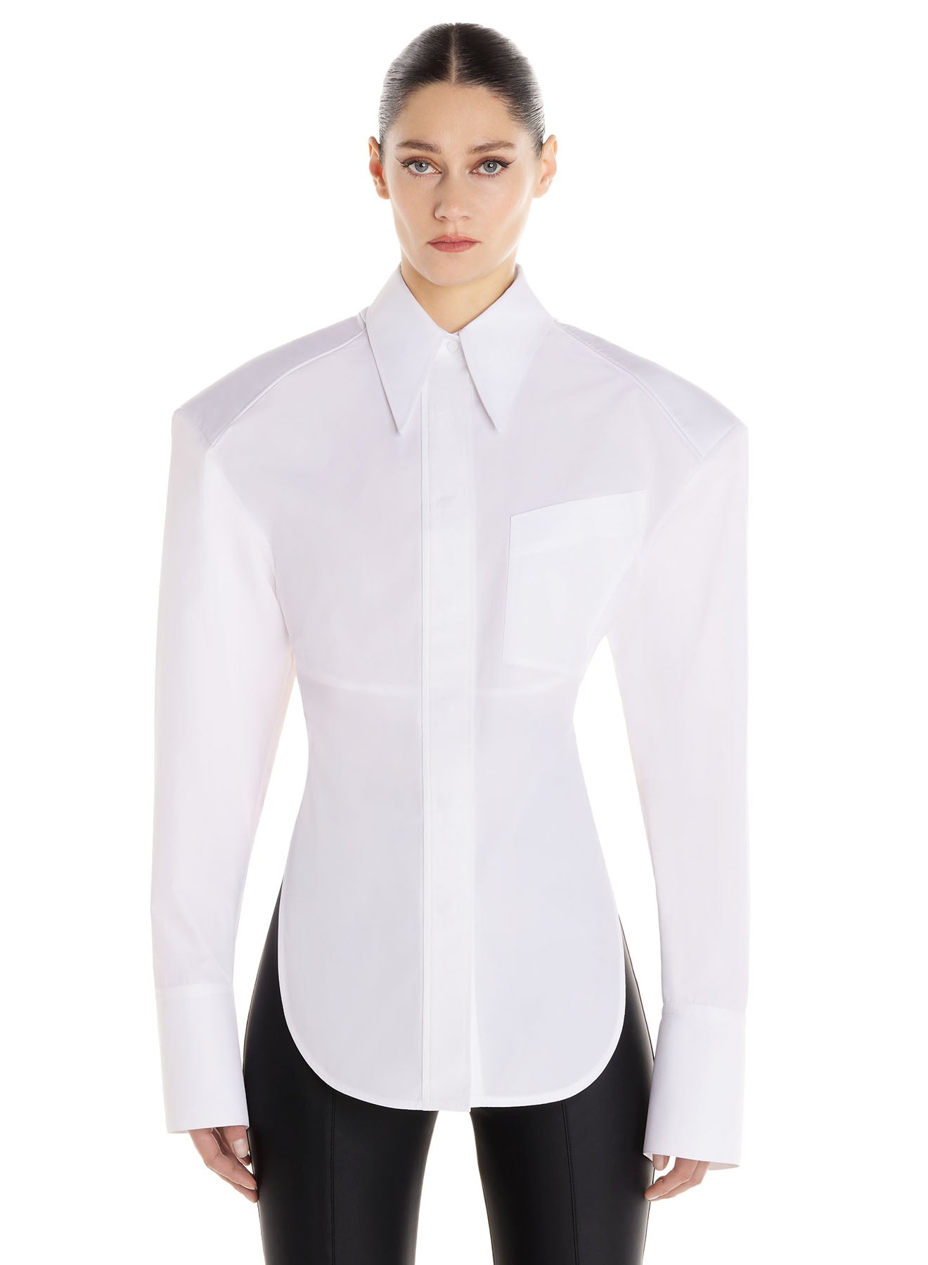 Structured poplin shirt