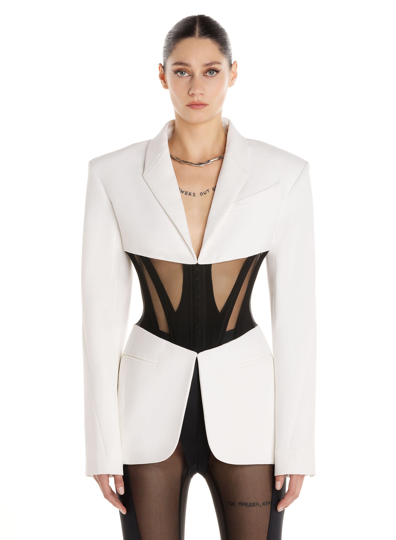 Iconic corseted jacket