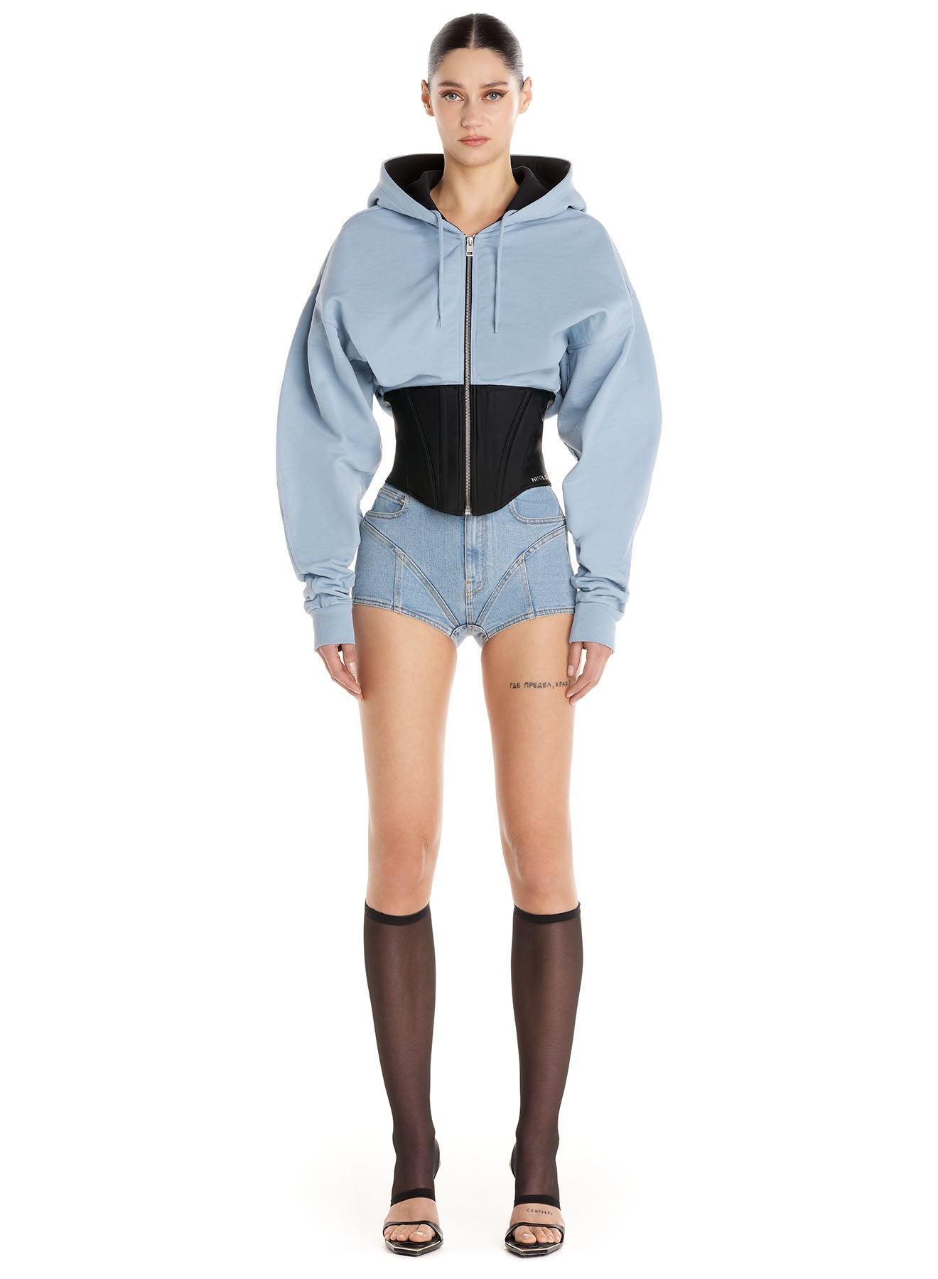 Corseted hoodie