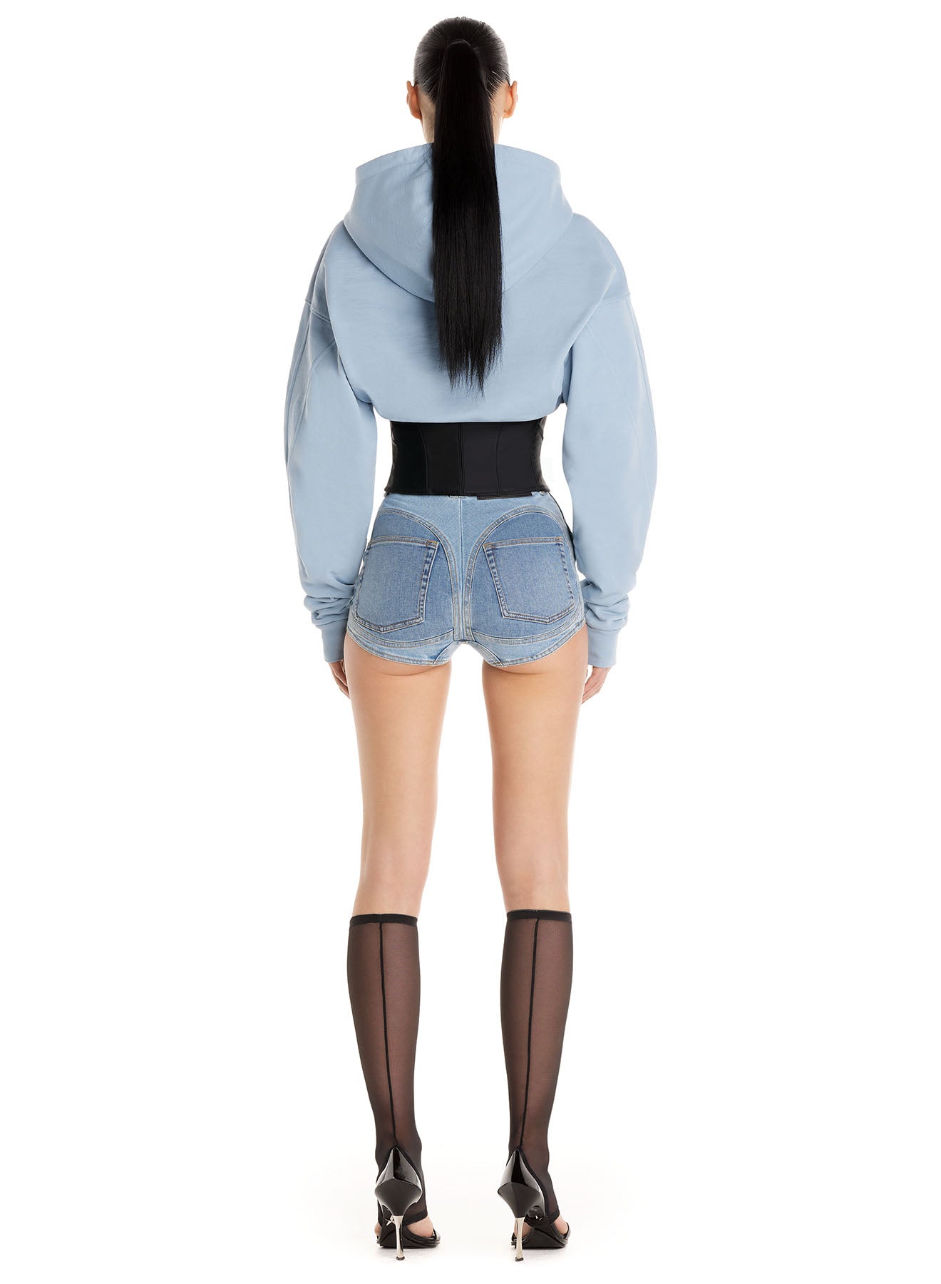 Corseted hoodie