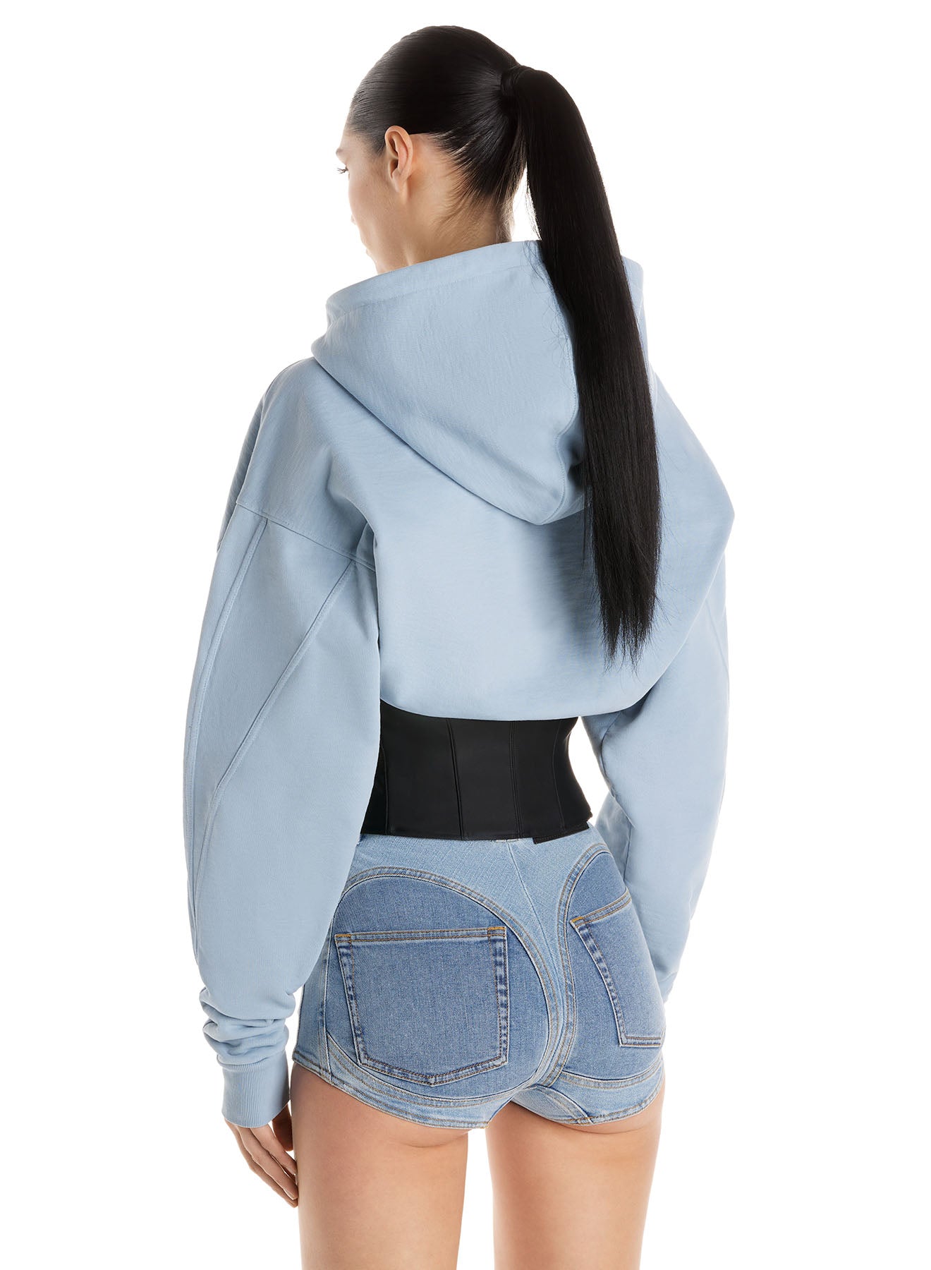 Corseted hoodie