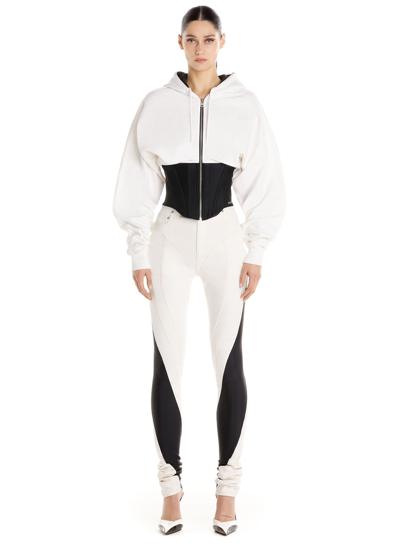Corseted hoodie