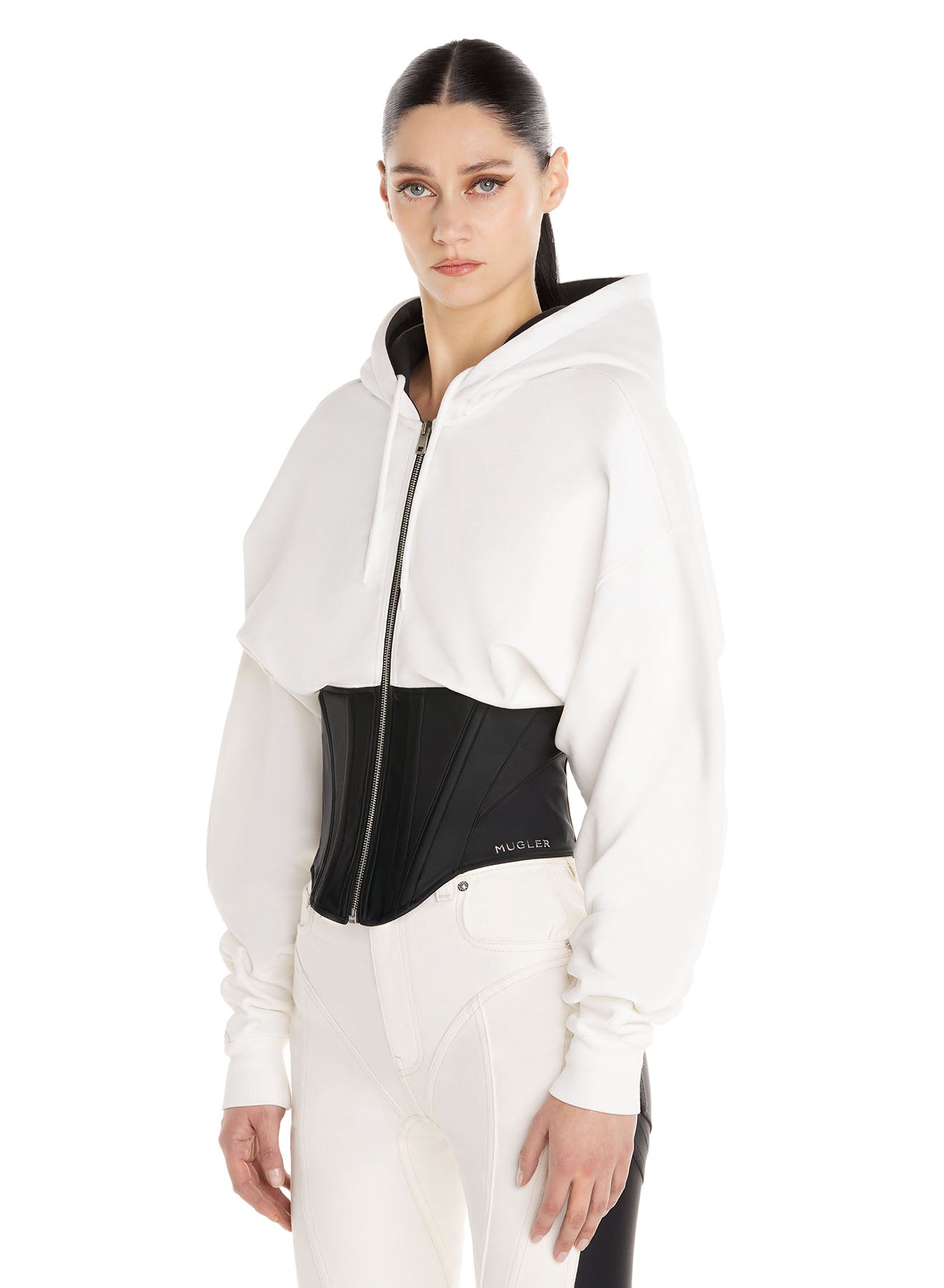 Corseted hoodie