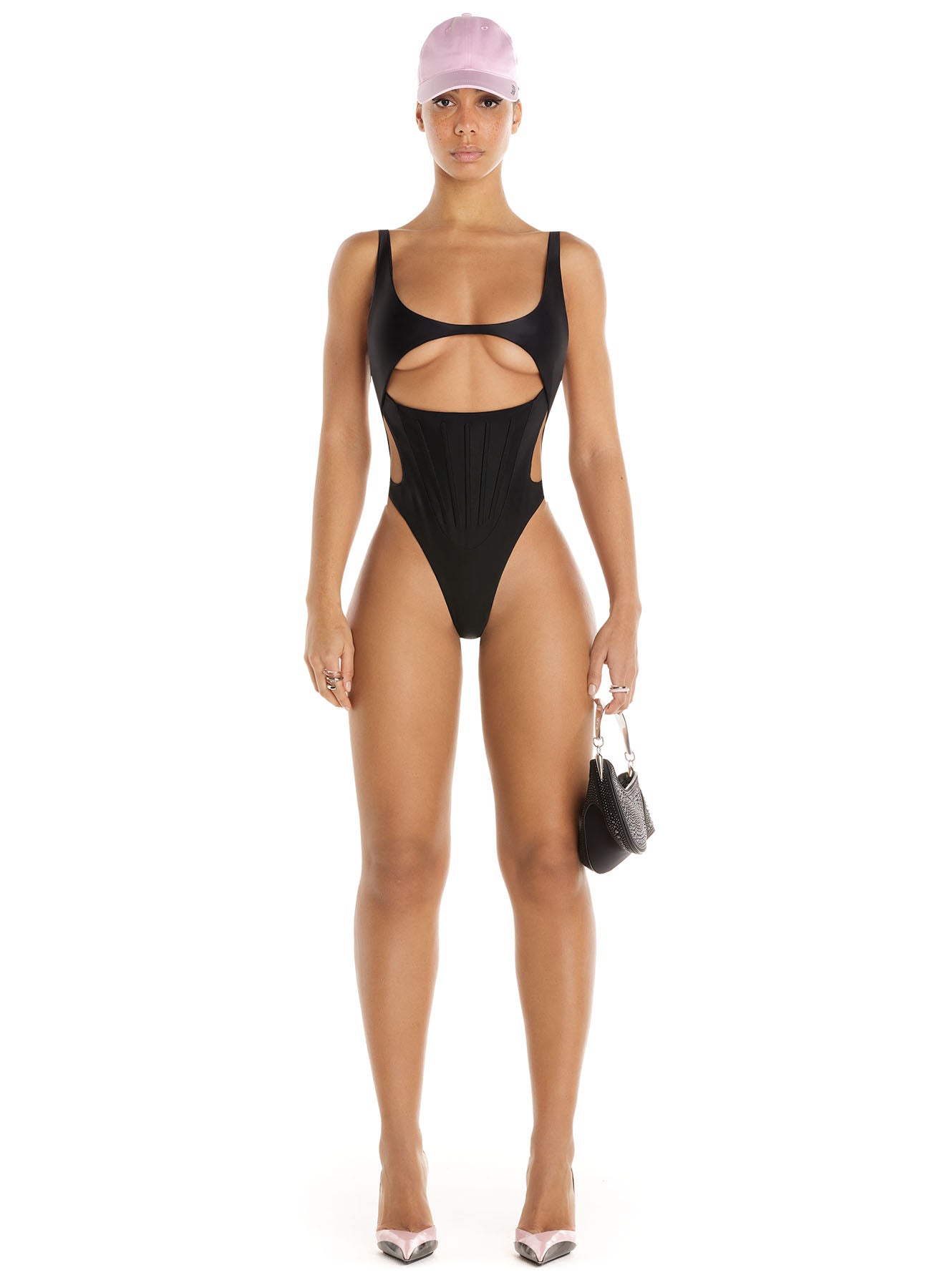 Corseted one-piece