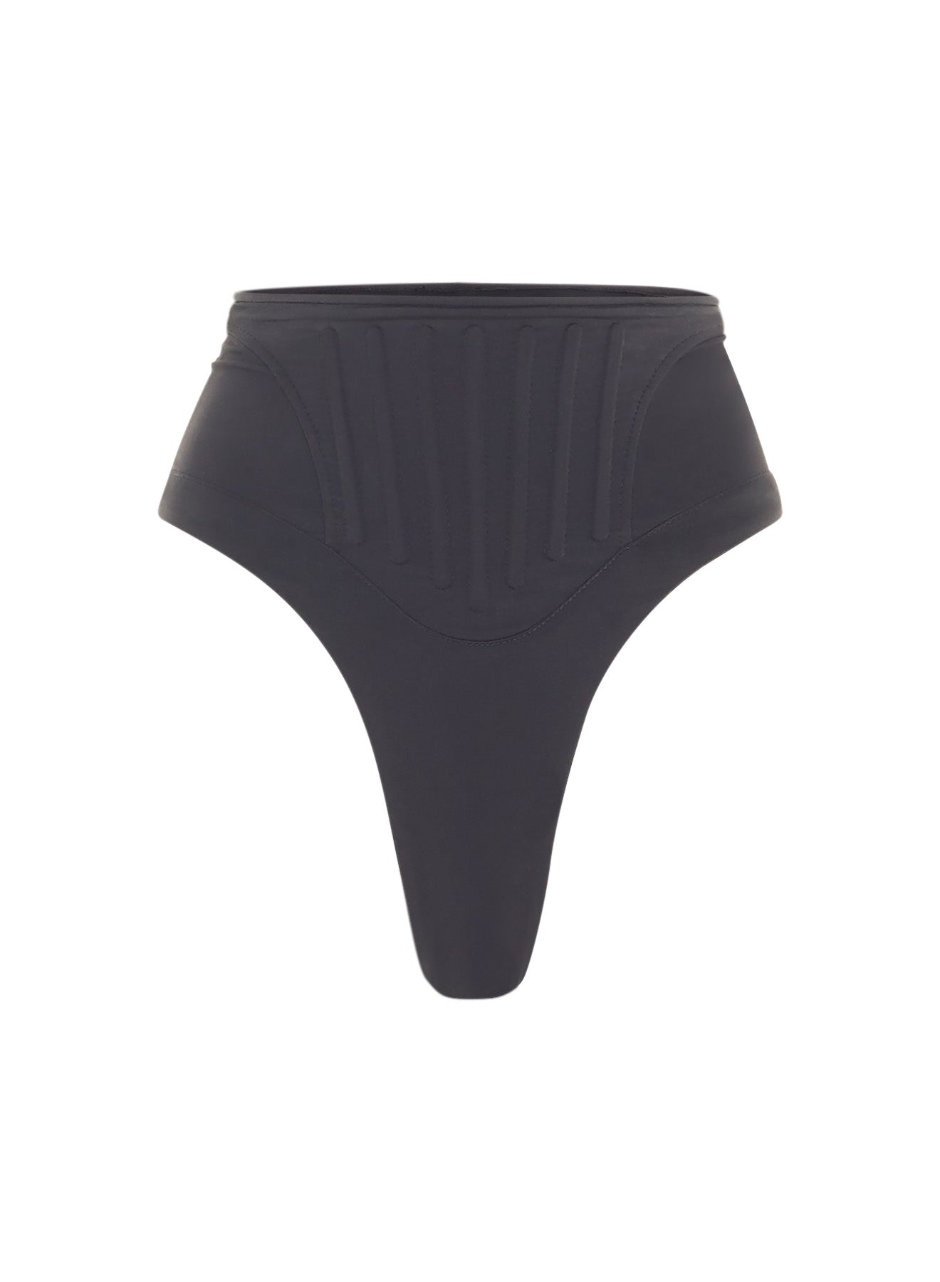 black corset bikini bottom