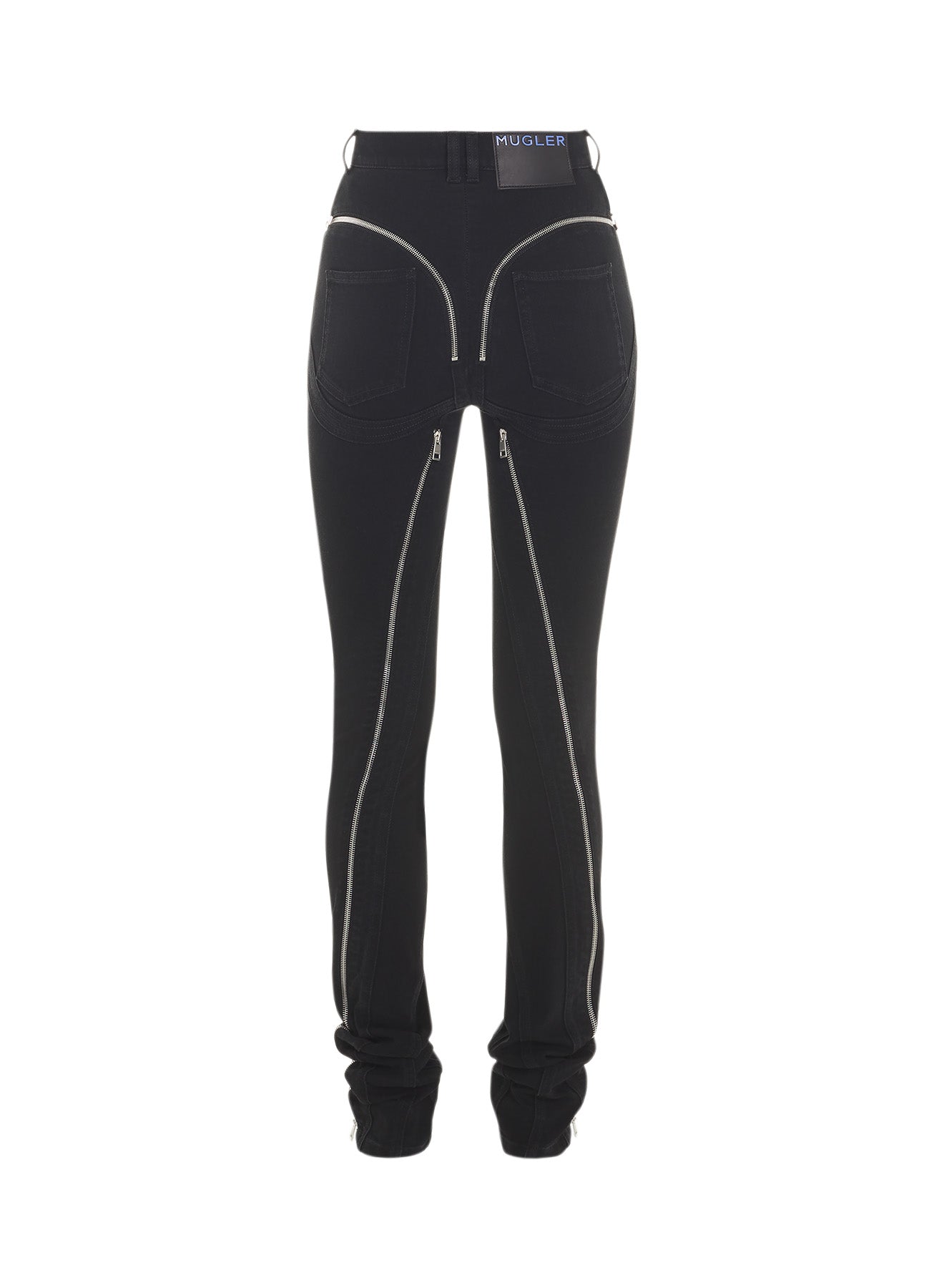 Zipped spiral jeans