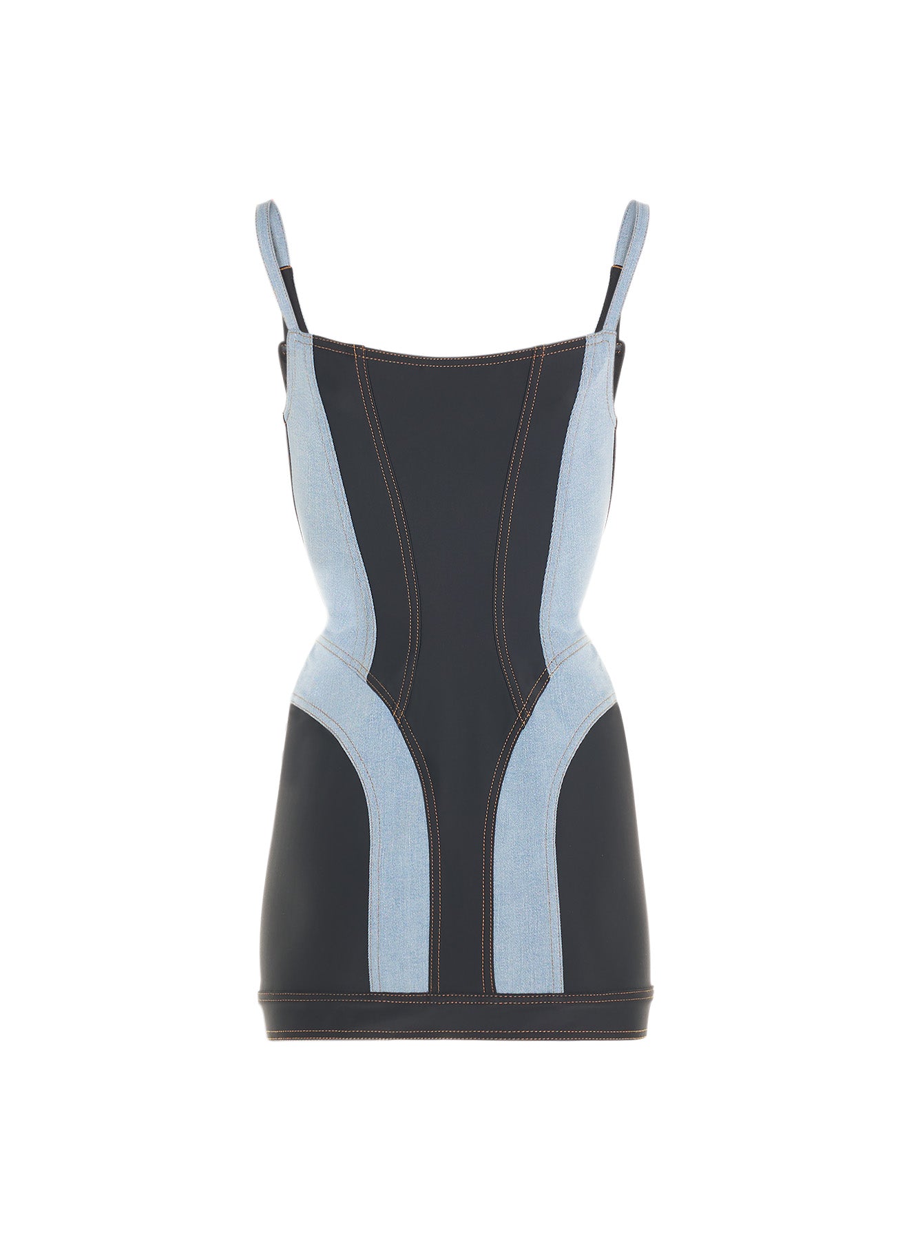 Corset denim dress