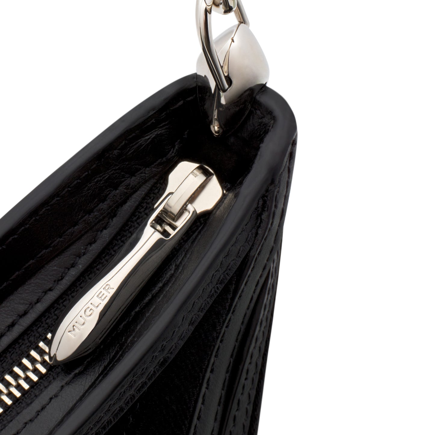 Small denim Spiral Curve 01 bag