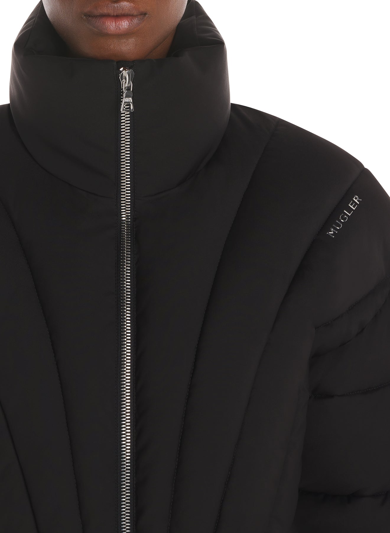 black puffer jacket