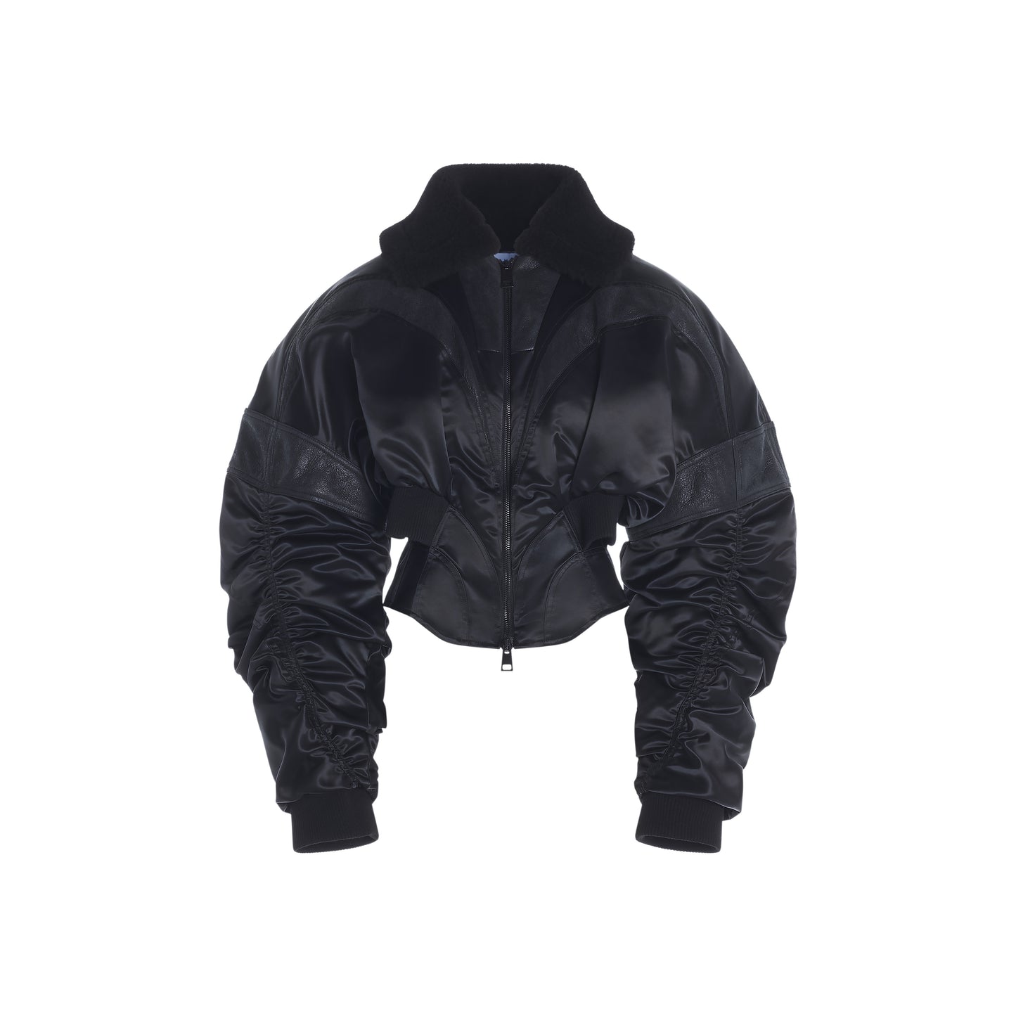 Corseted bomber jacket