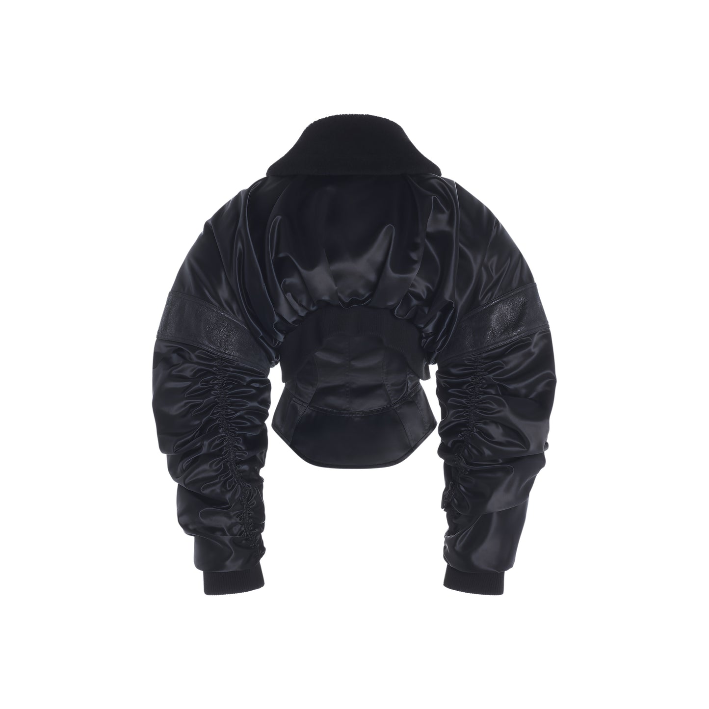 Corseted bomber jacket