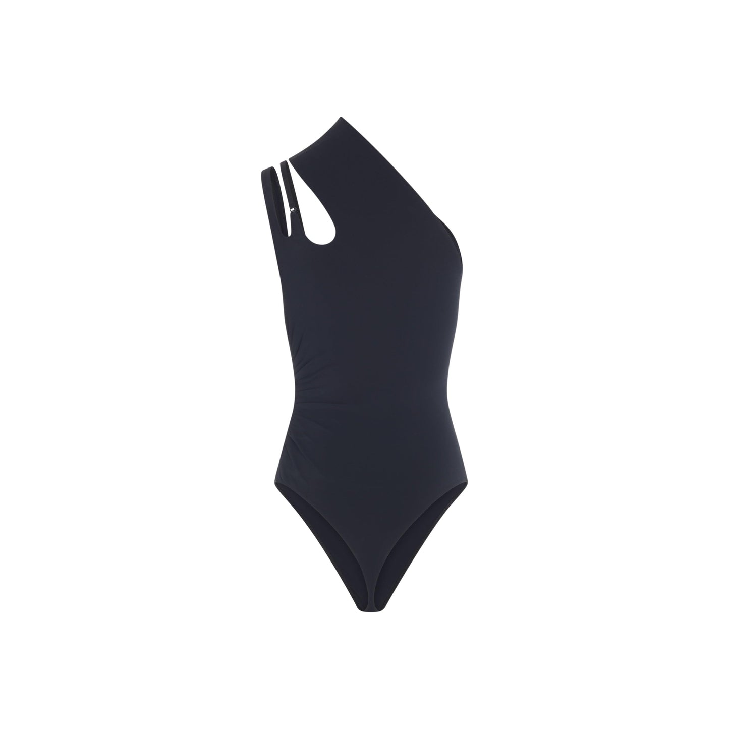 Asymmetric shoulder bodysuit