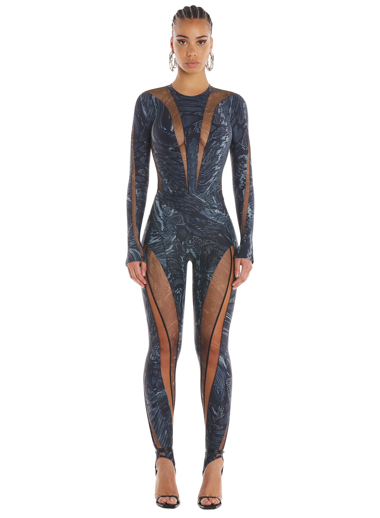 Printed spiral leggings