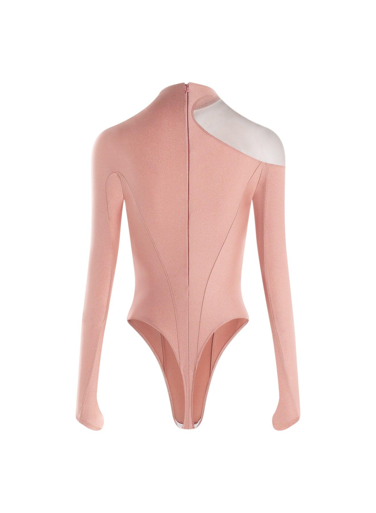 Asymmetric illusion bodysuit