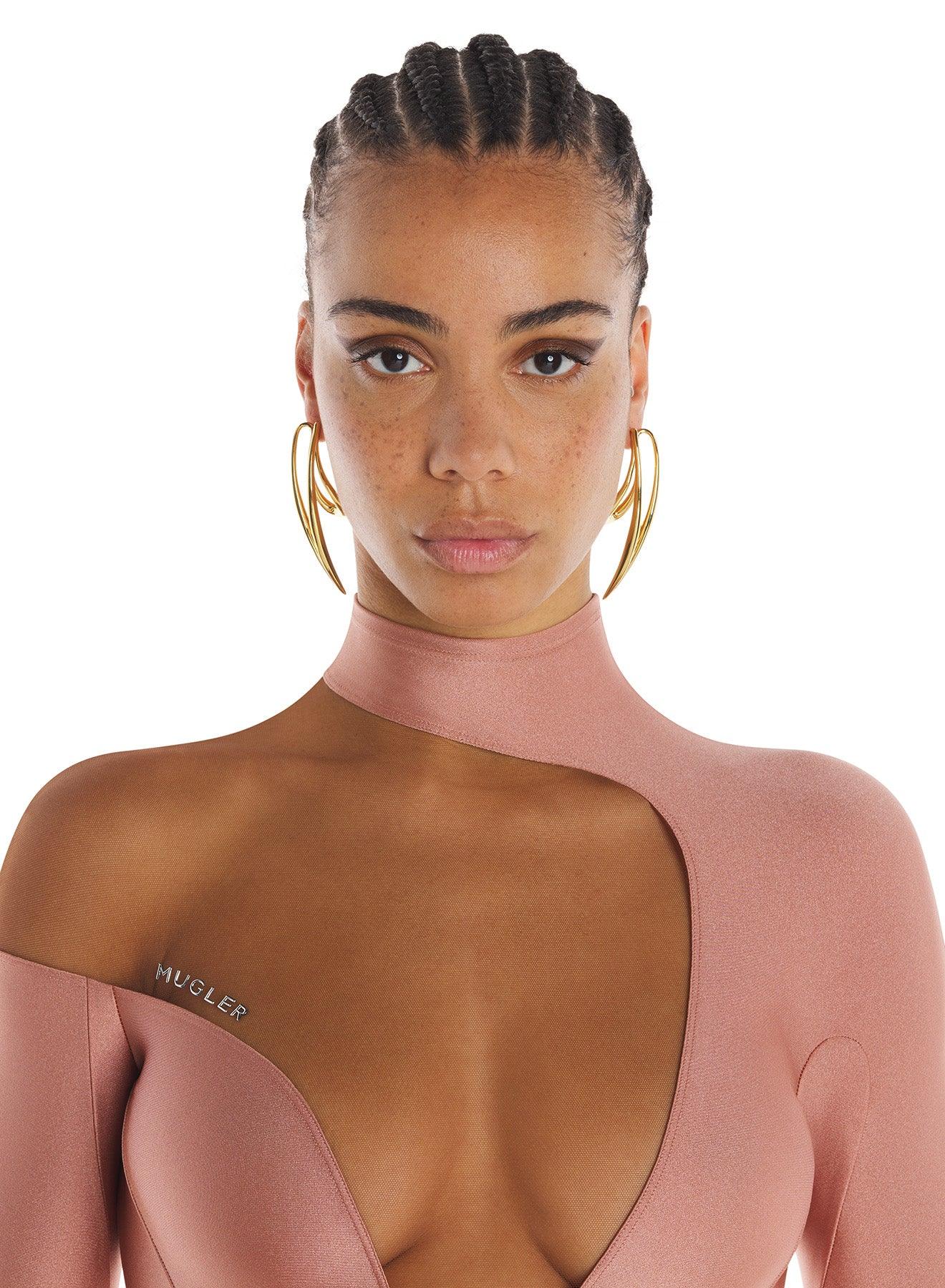 Asymmetric illusion bodysuit