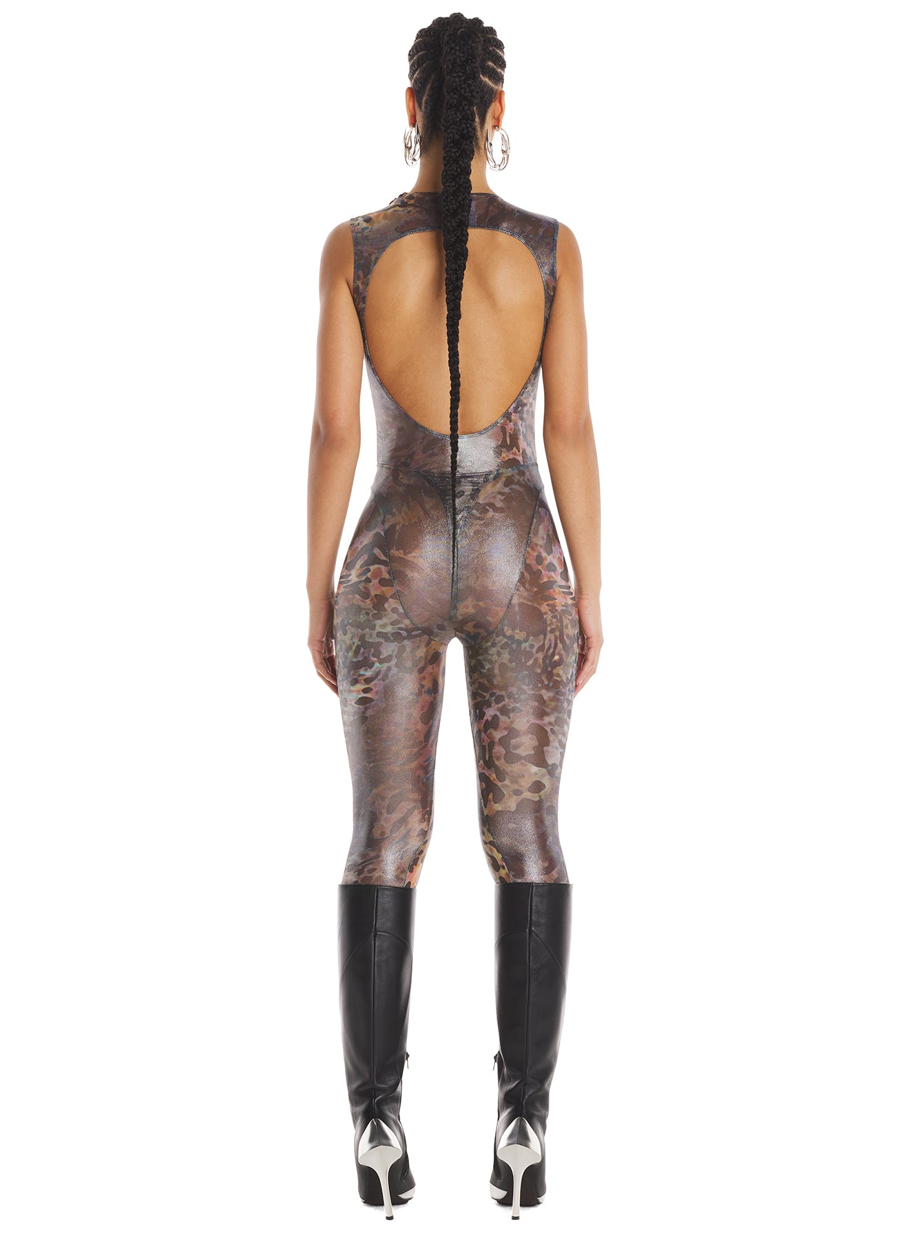 Printed mesh tights