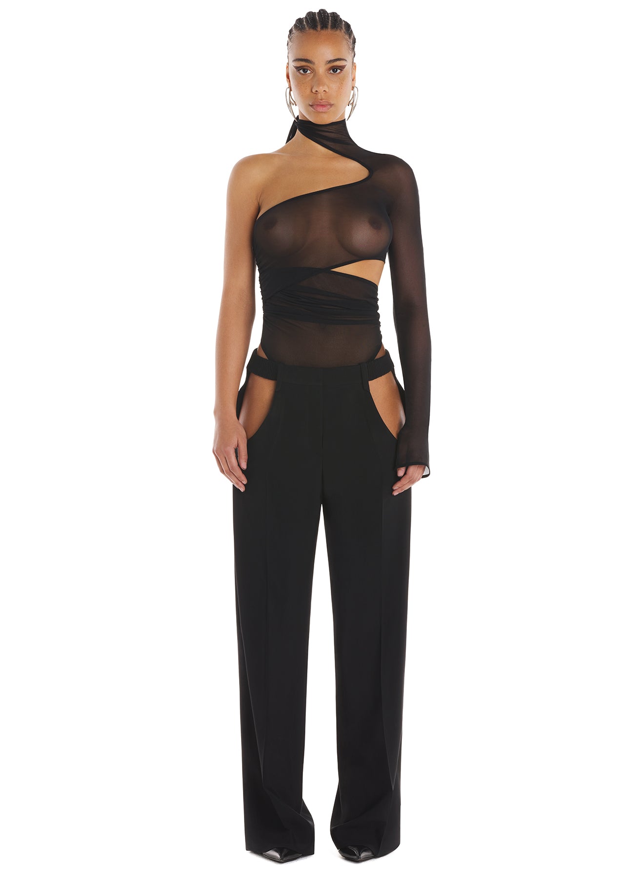 Mesh wrapped bodysuit