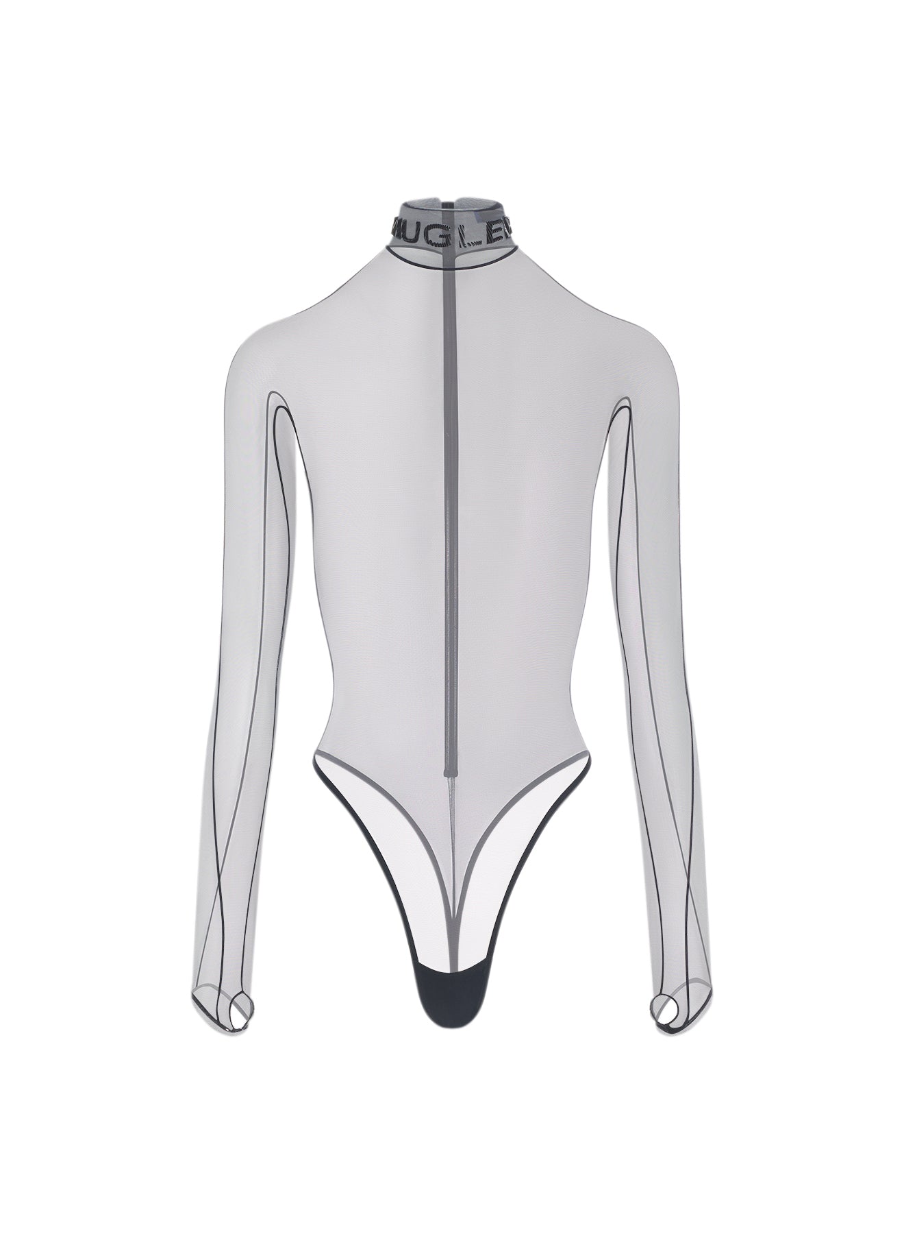 Sheer high neck bodysuit