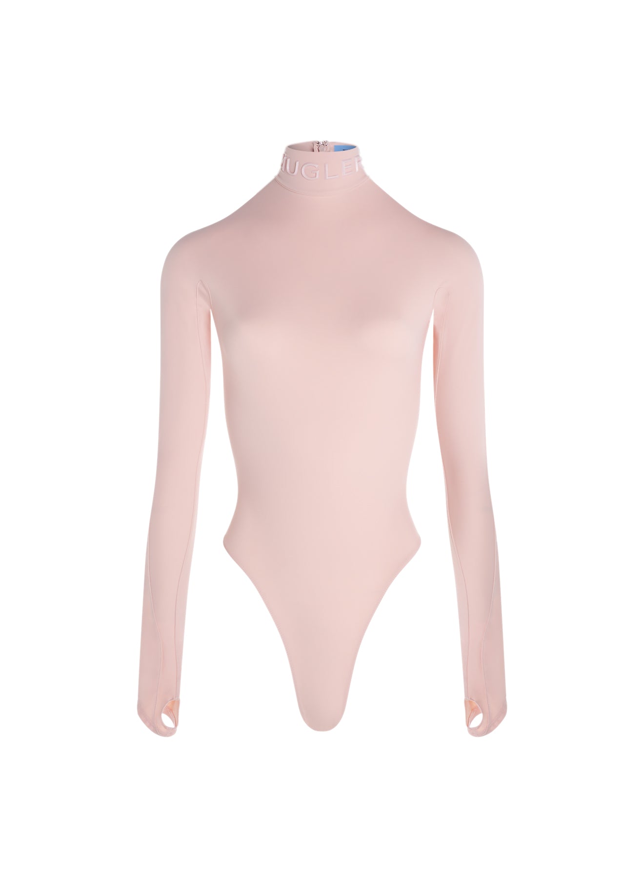 High neck logo bodysuit