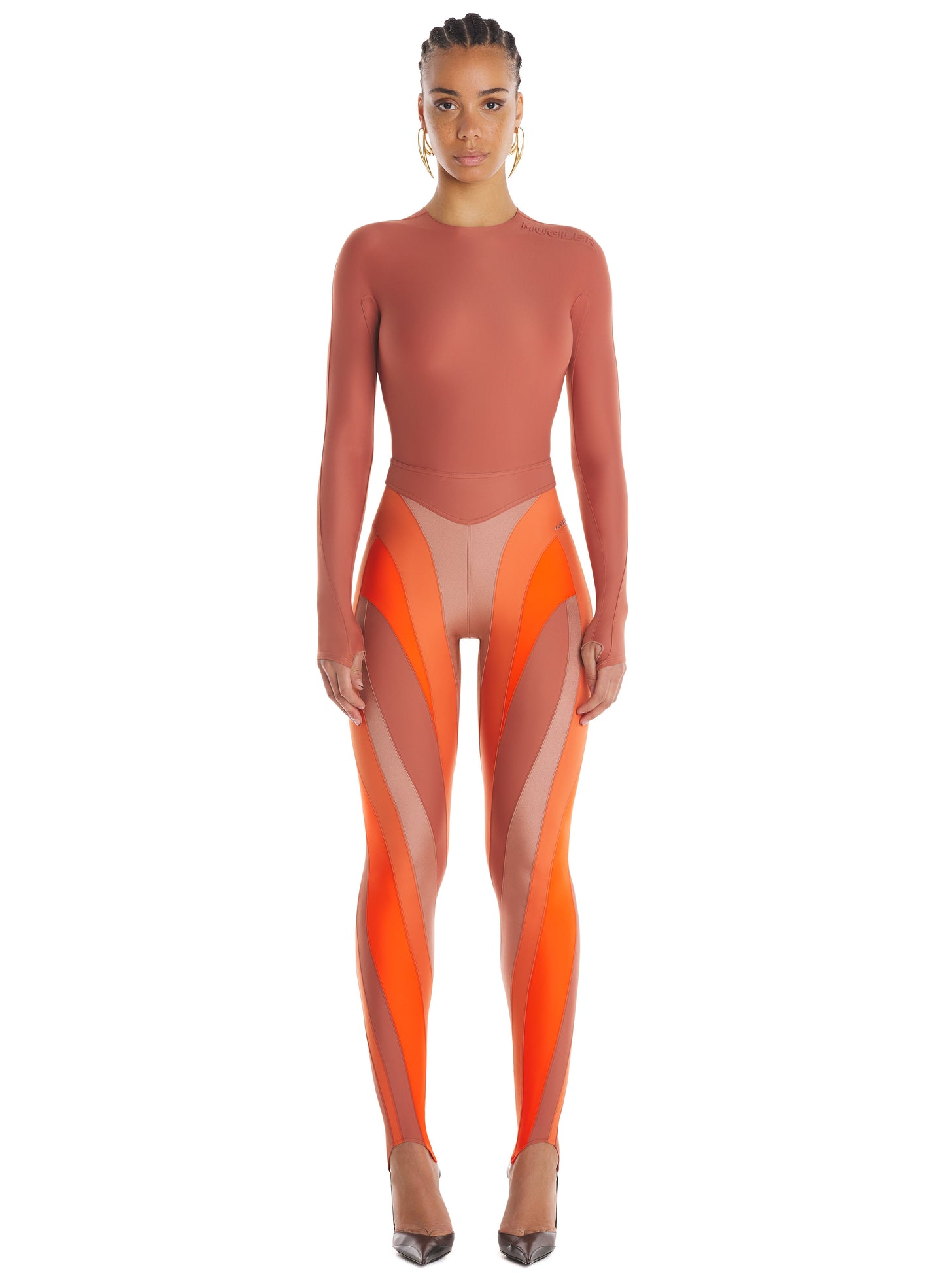 Shoulder logo bodysuit
