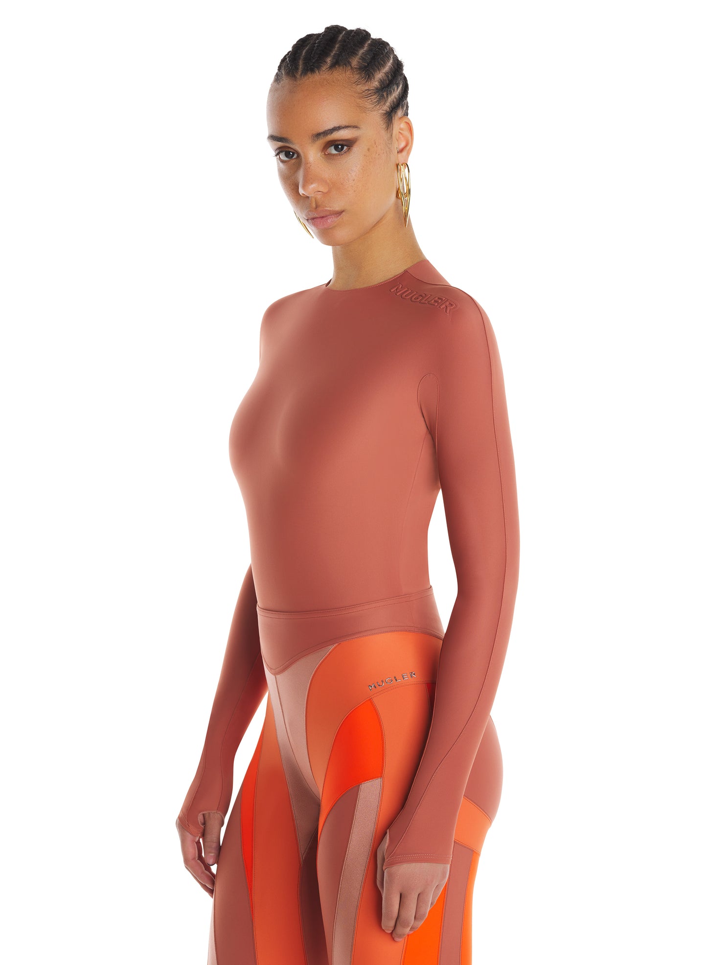 Shoulder logo bodysuit