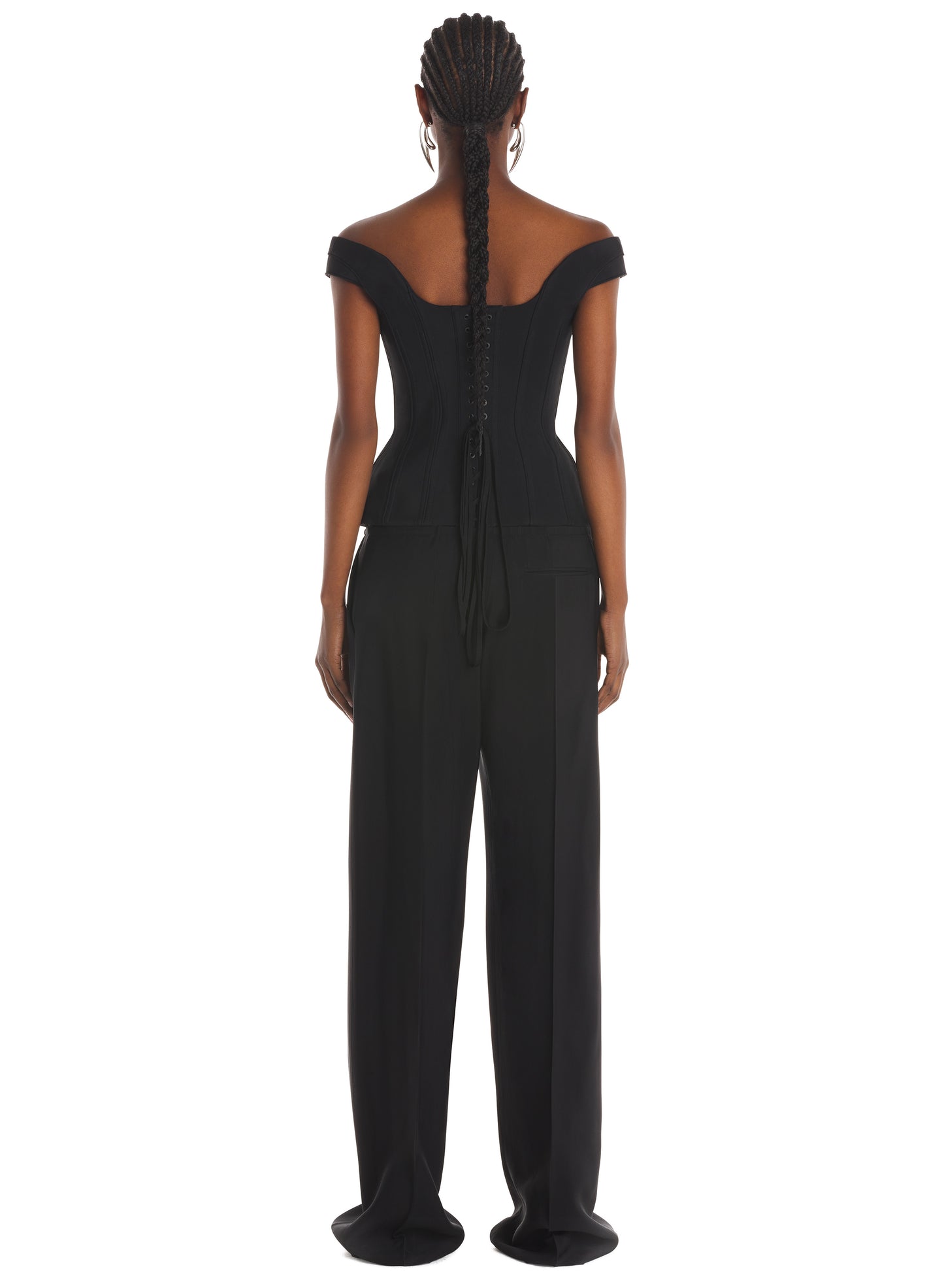 Impossible neckline jumpsuit