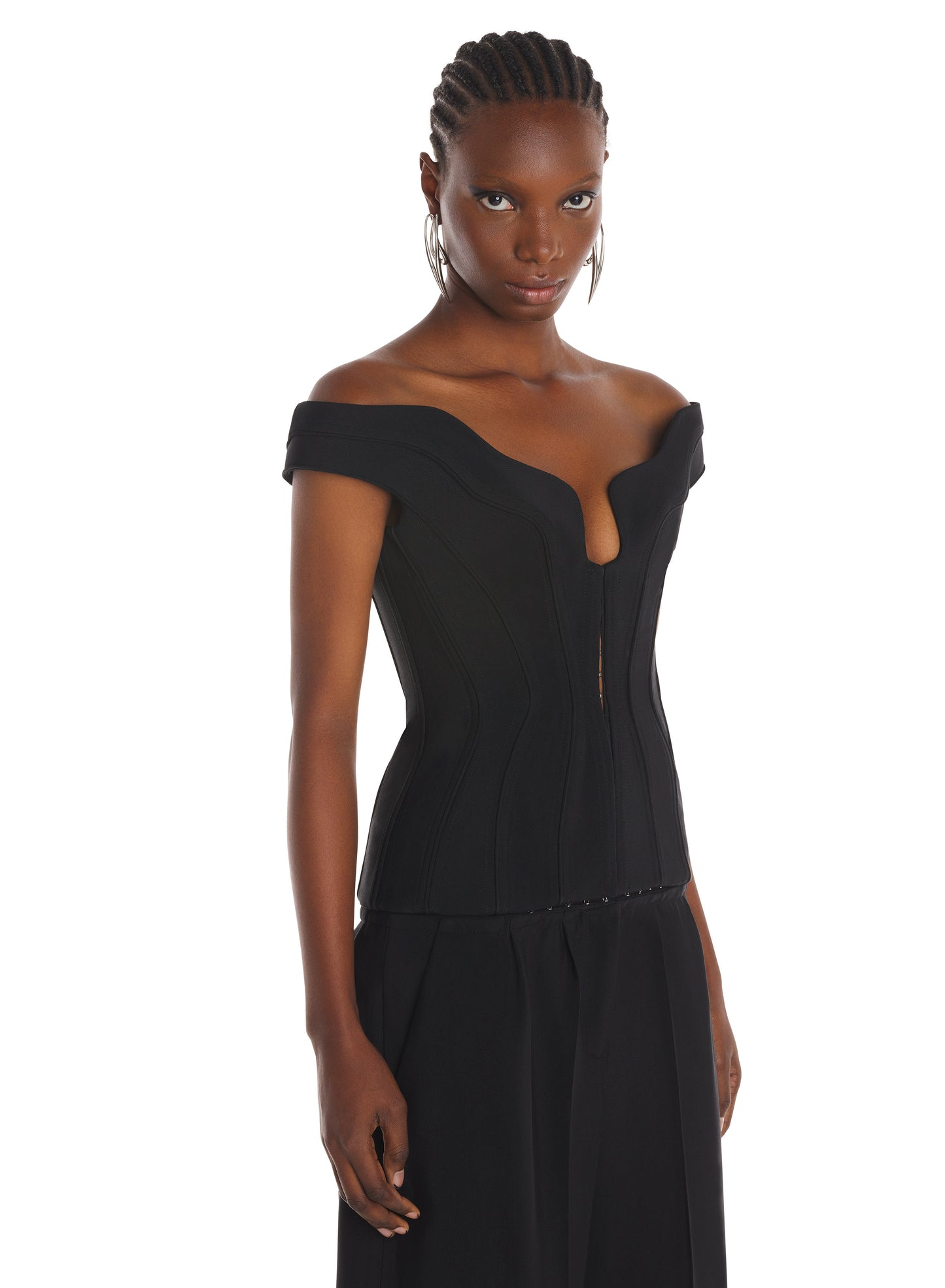 Impossible neckline jumpsuit