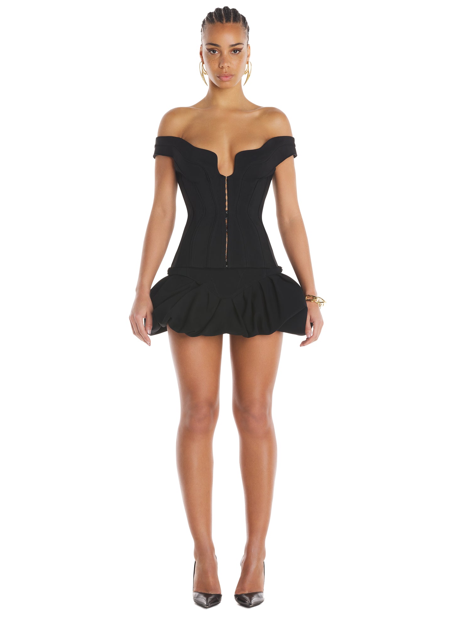 Impossible neckline corset