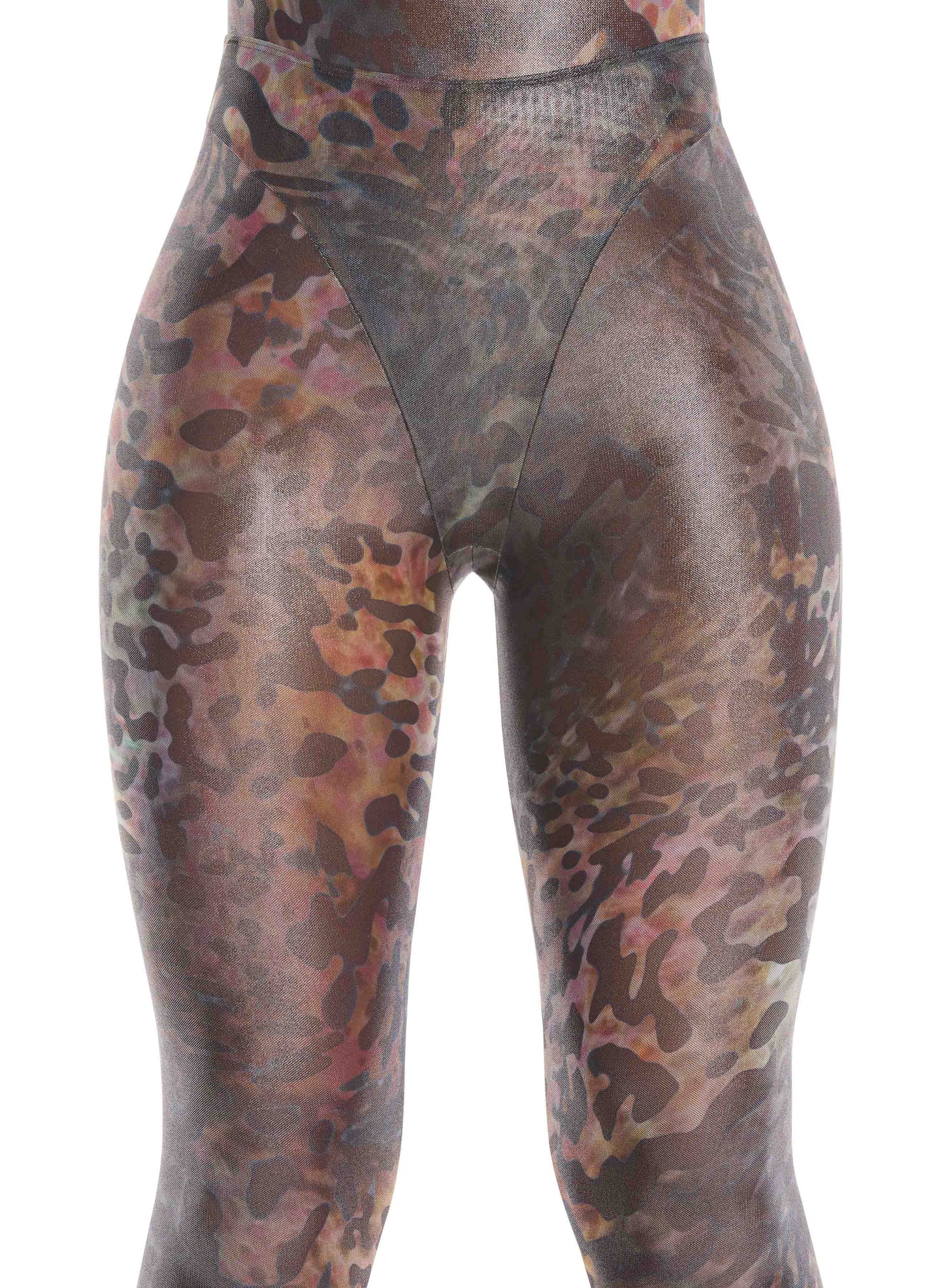 Printed mesh tights