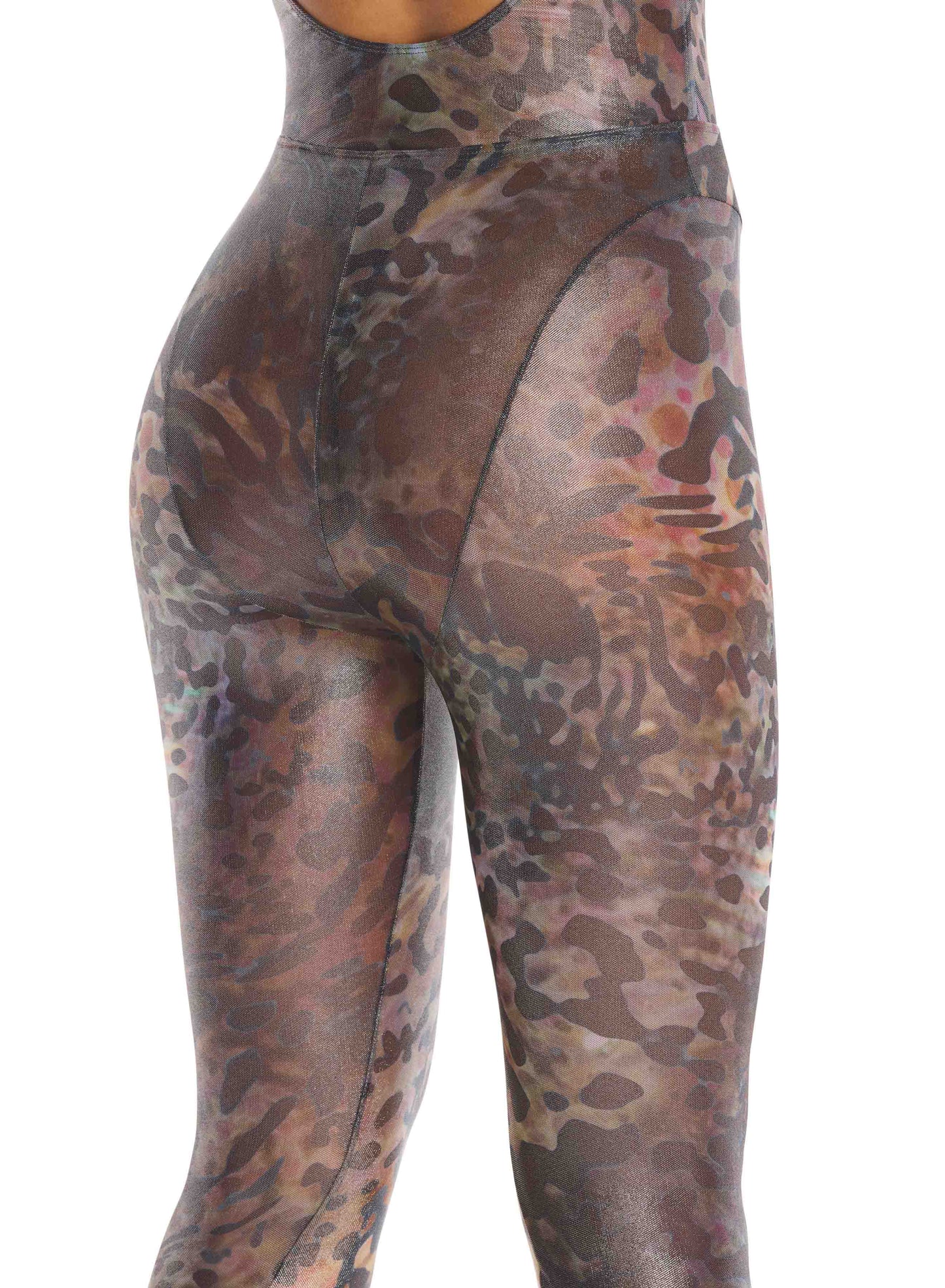 Printed mesh tights