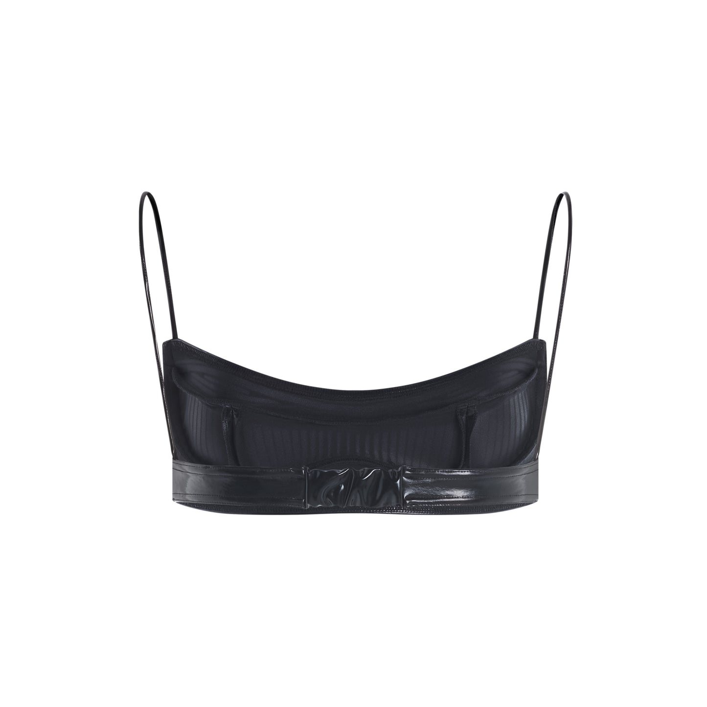 Glossy embossed bralette