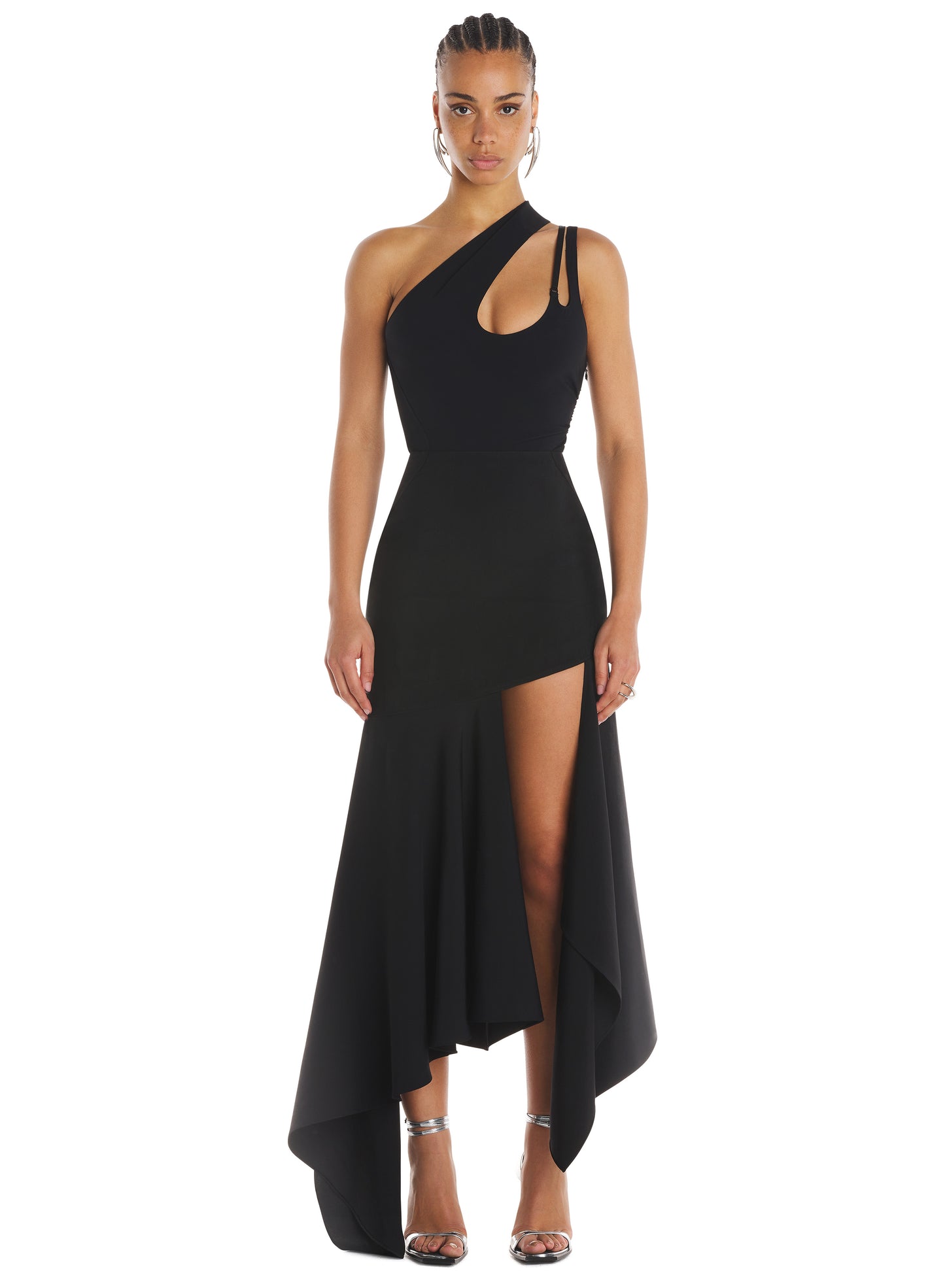 Fluid cut-out skirt