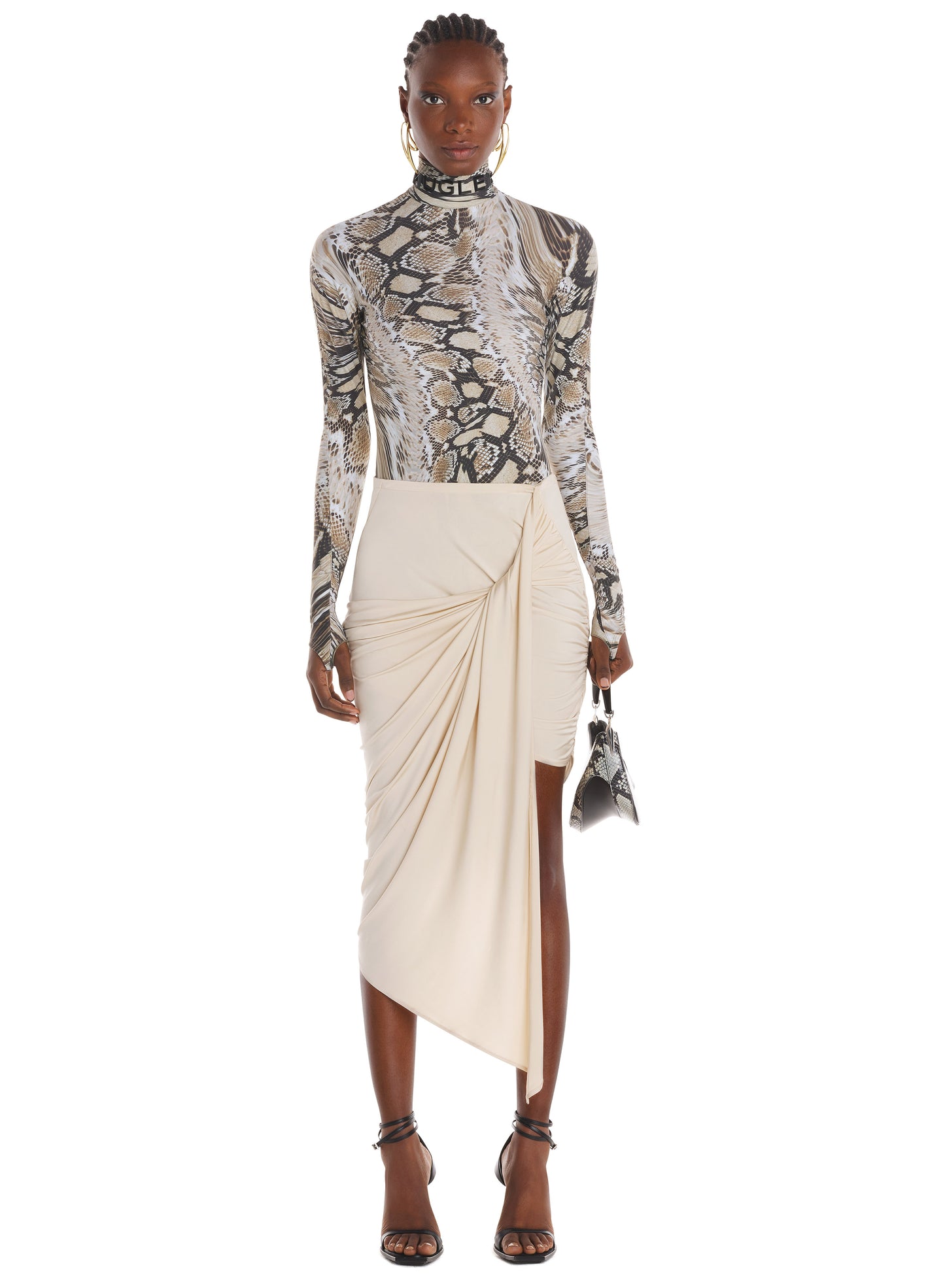 Draped skirt