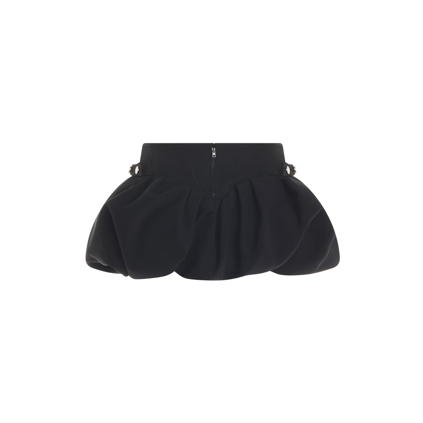black micro bubble skirt