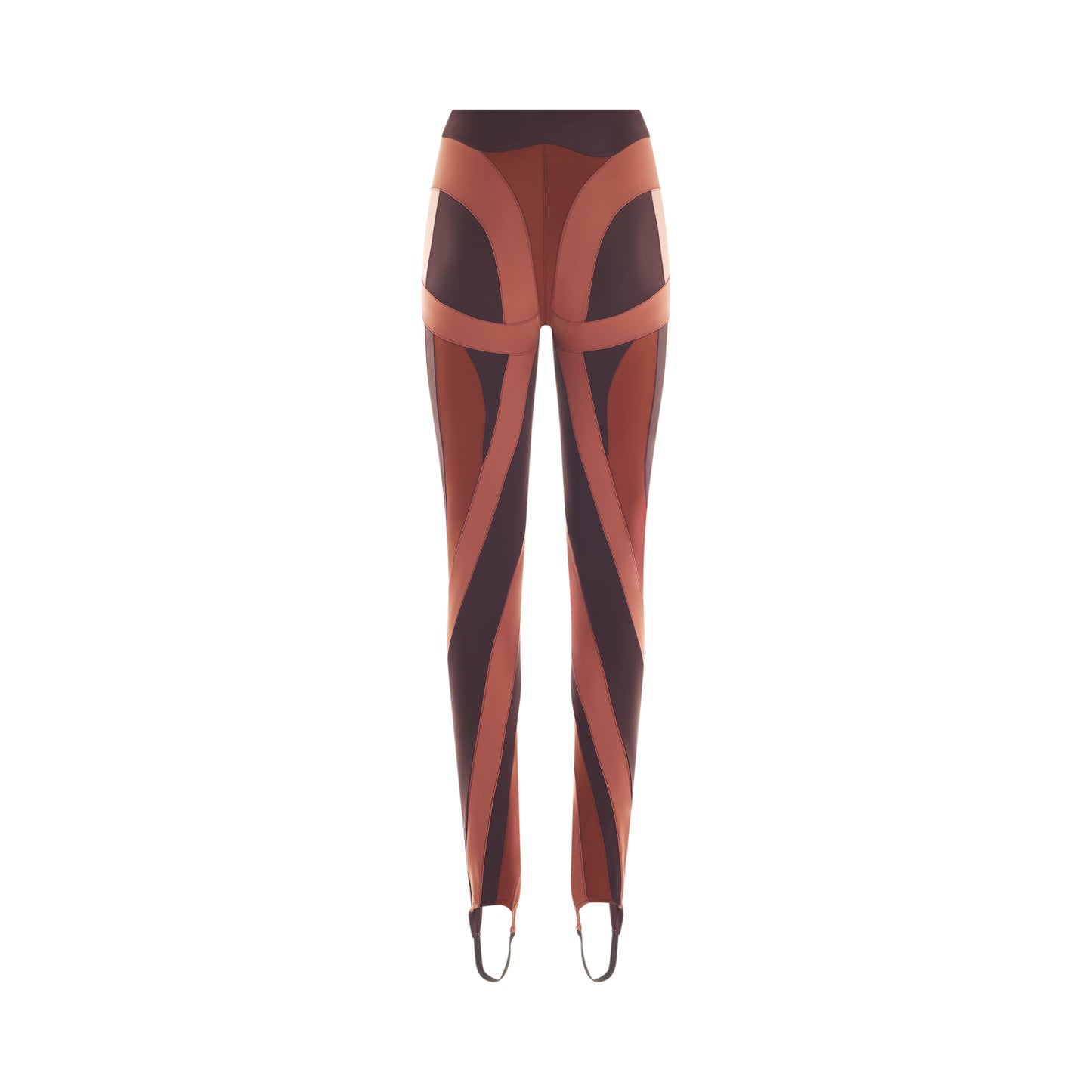 Color opaque spiral leggings