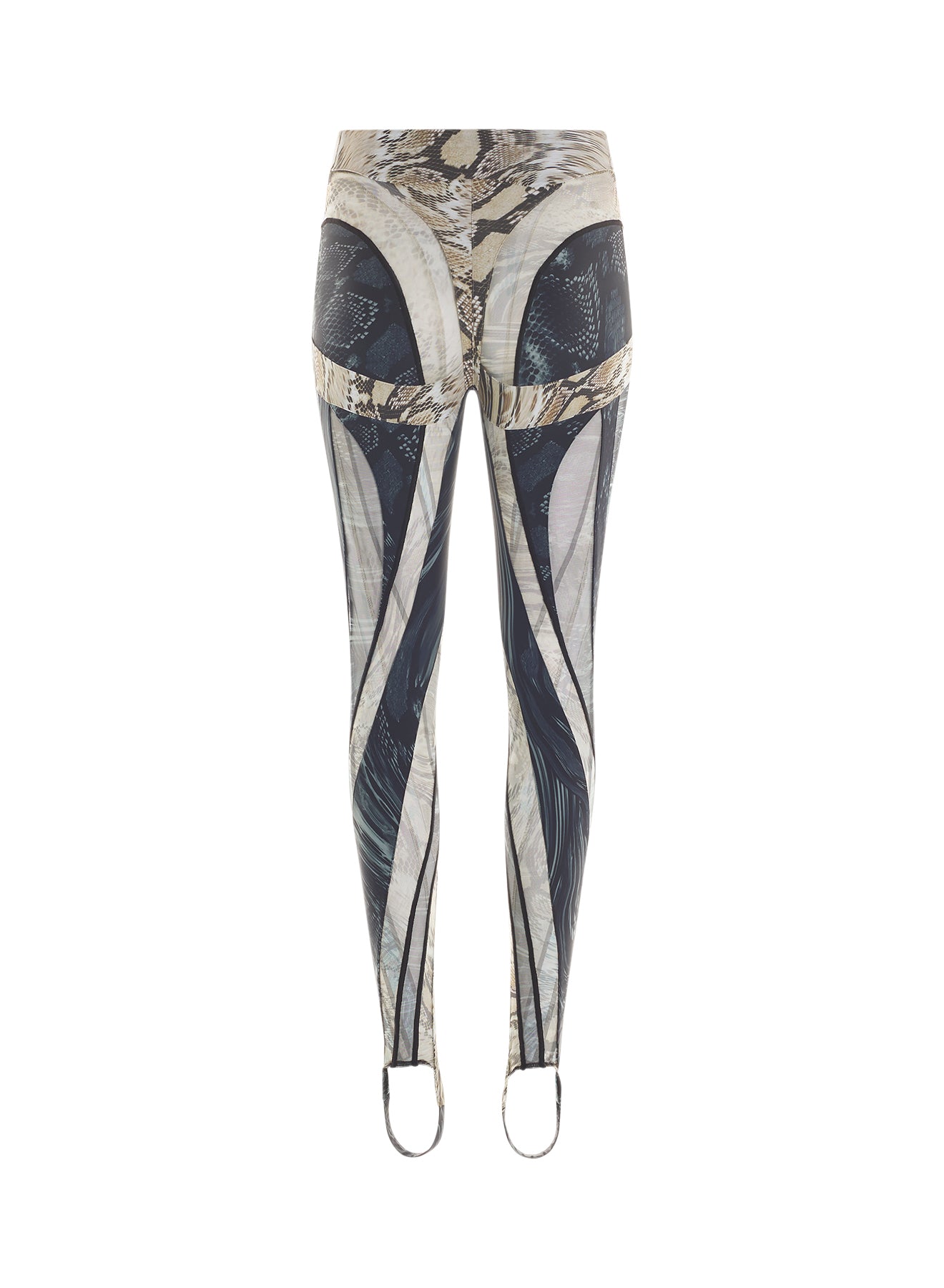 Sheer spiral leggings