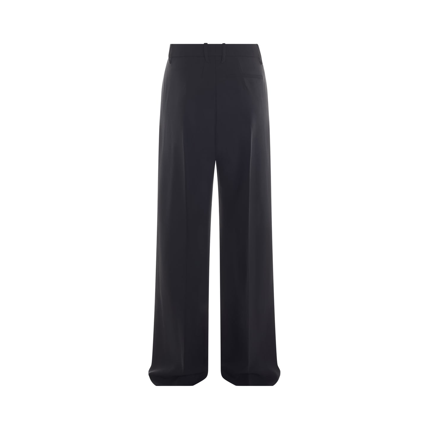 black cut-out trousers