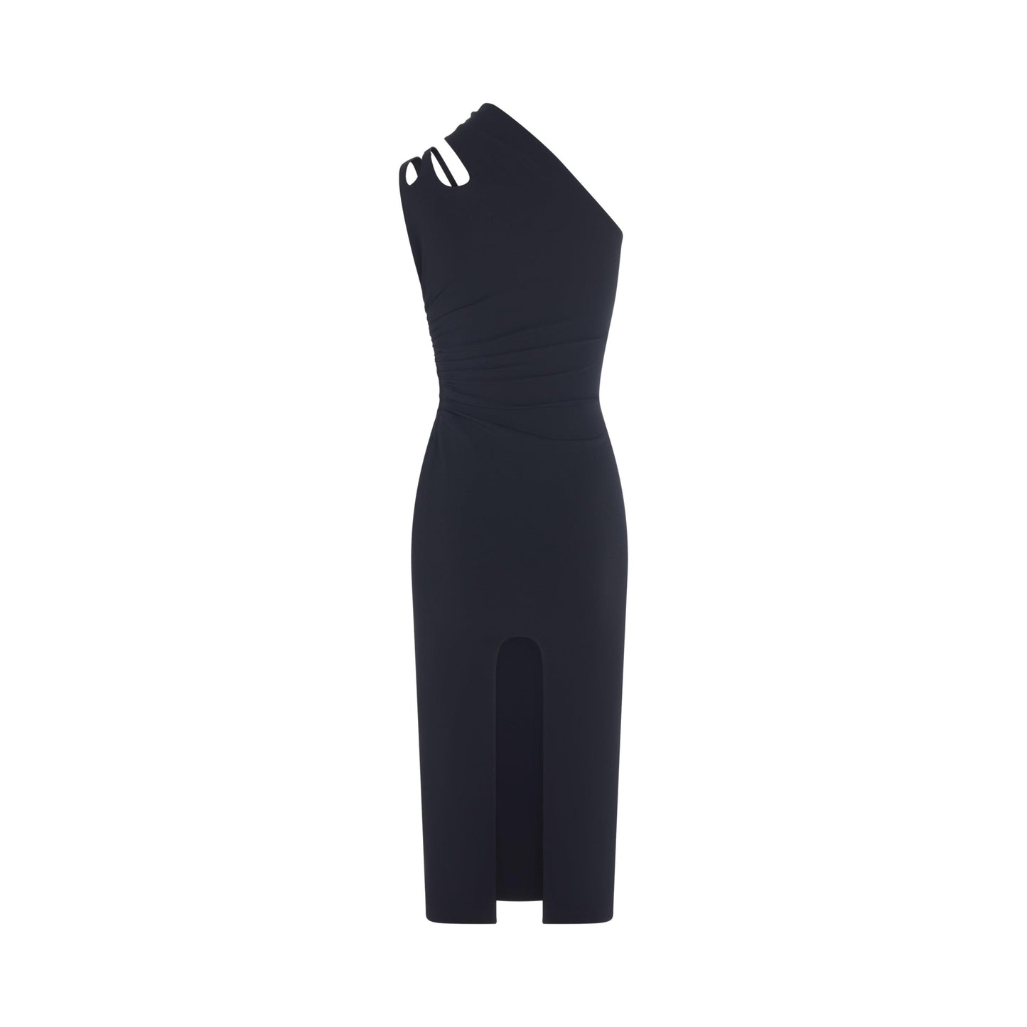 Asymmetric shoulder dress