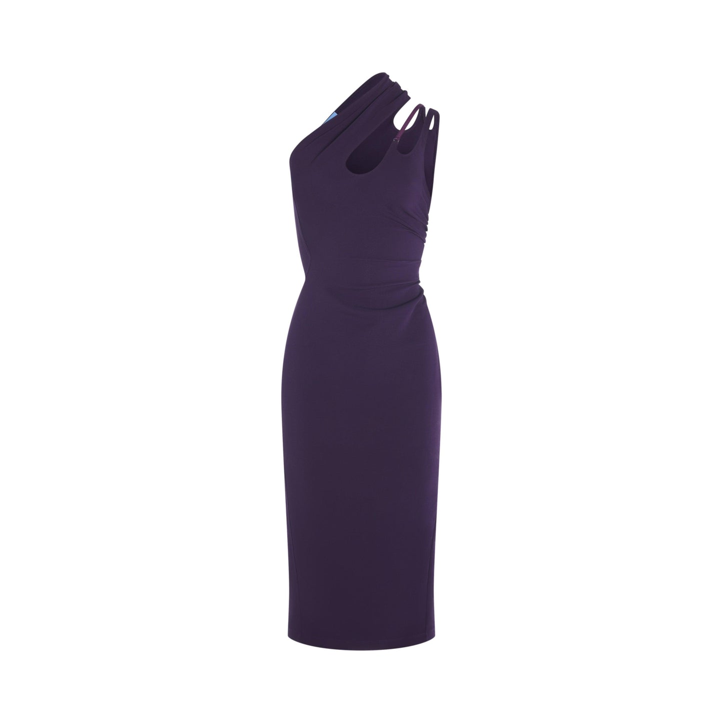 Asymmetric shoulder dress
