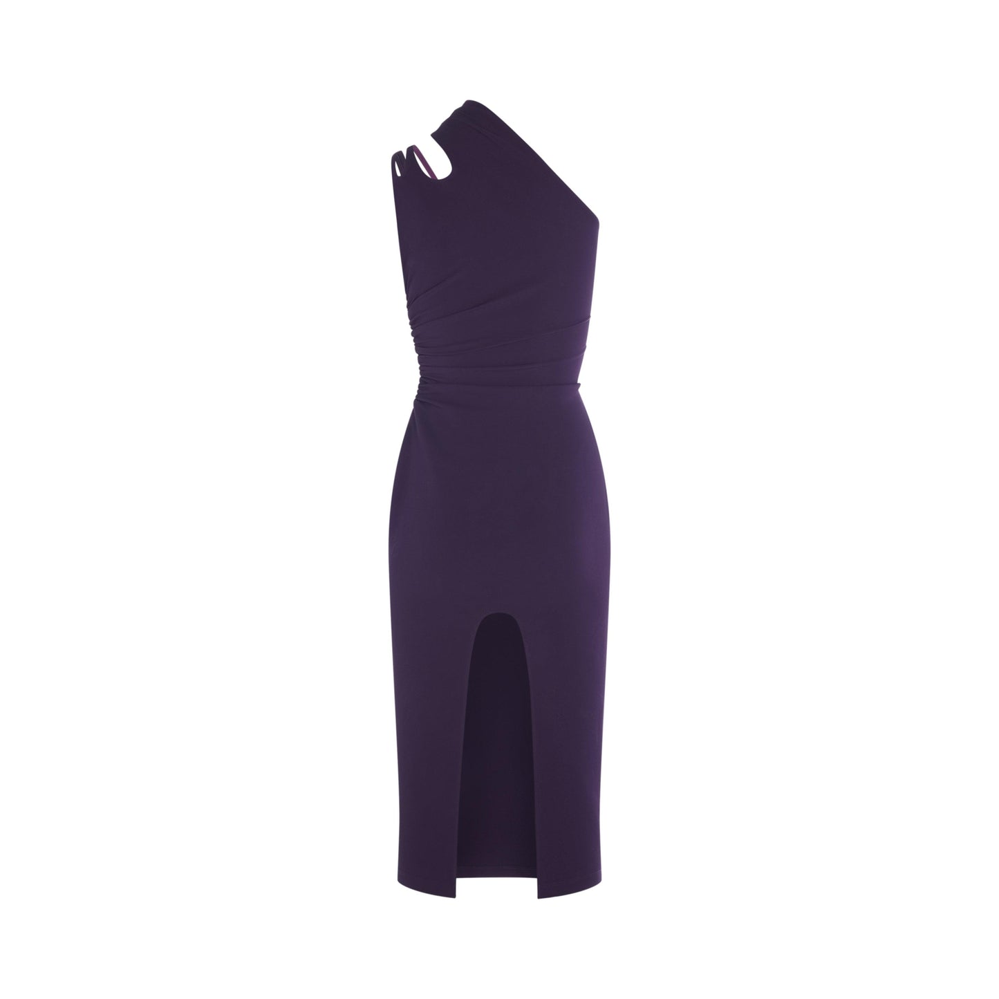 Asymmetric shoulder dress