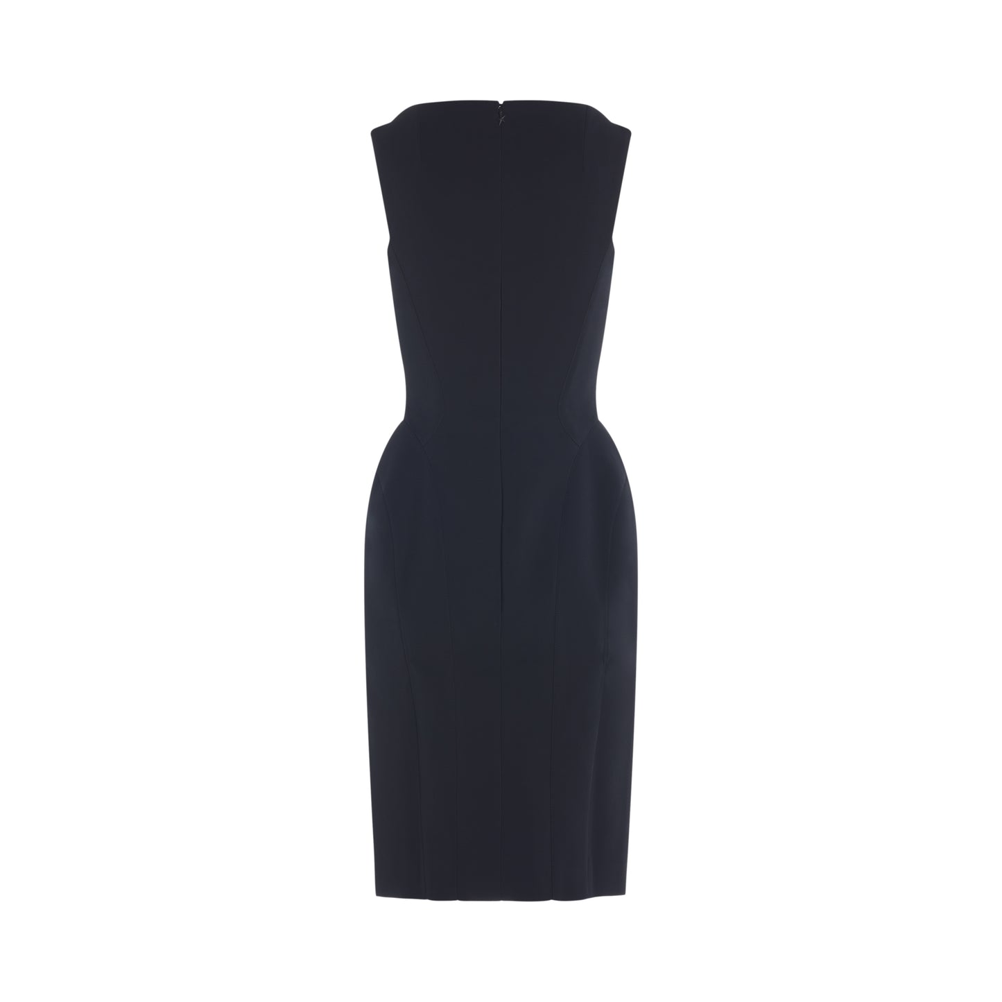 Tailored boat neck dress